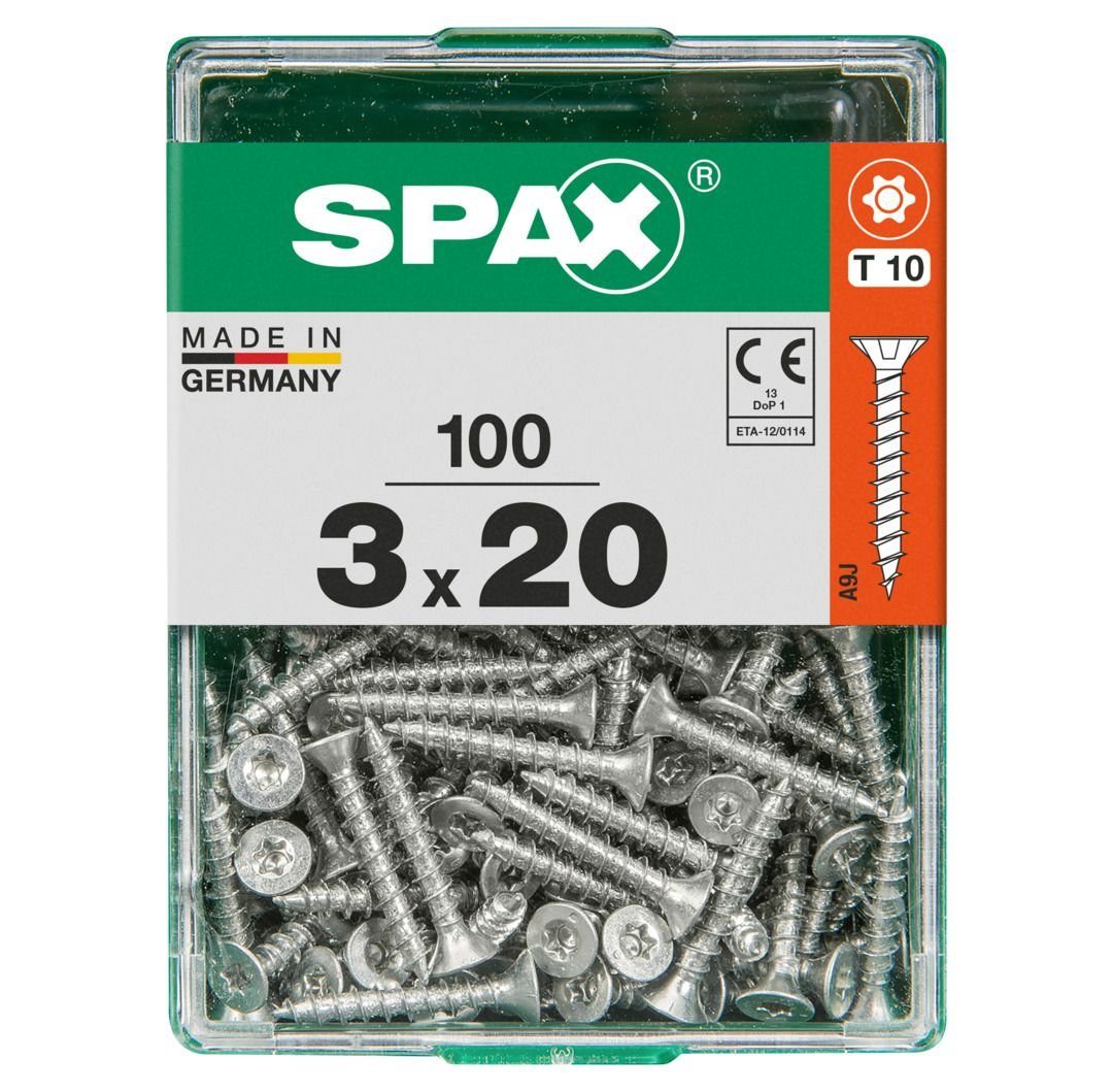 SPAX Holzbauschraube Spax Universalschrauben 3.0 x 20 mm TX 10 - 100