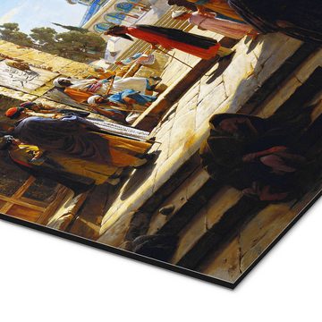 Posterlounge Alu-Dibond-Druck Gustave Bauernfeind, Am Eingang zum Tempelberg, Jerusalem, Malerei