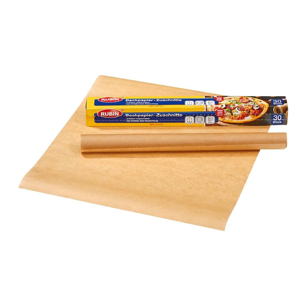 RUBIN Backpapier Backpapier-Zuschnitt, ca. 42 x 38 cm, 30 Blatt
