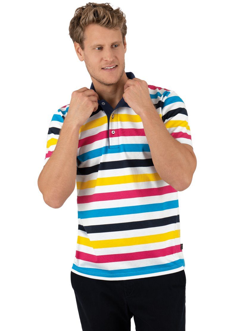 TRIGEMA Poloshirt DELUXE-Single-Jersey weiss aus Trigema Poloshirt