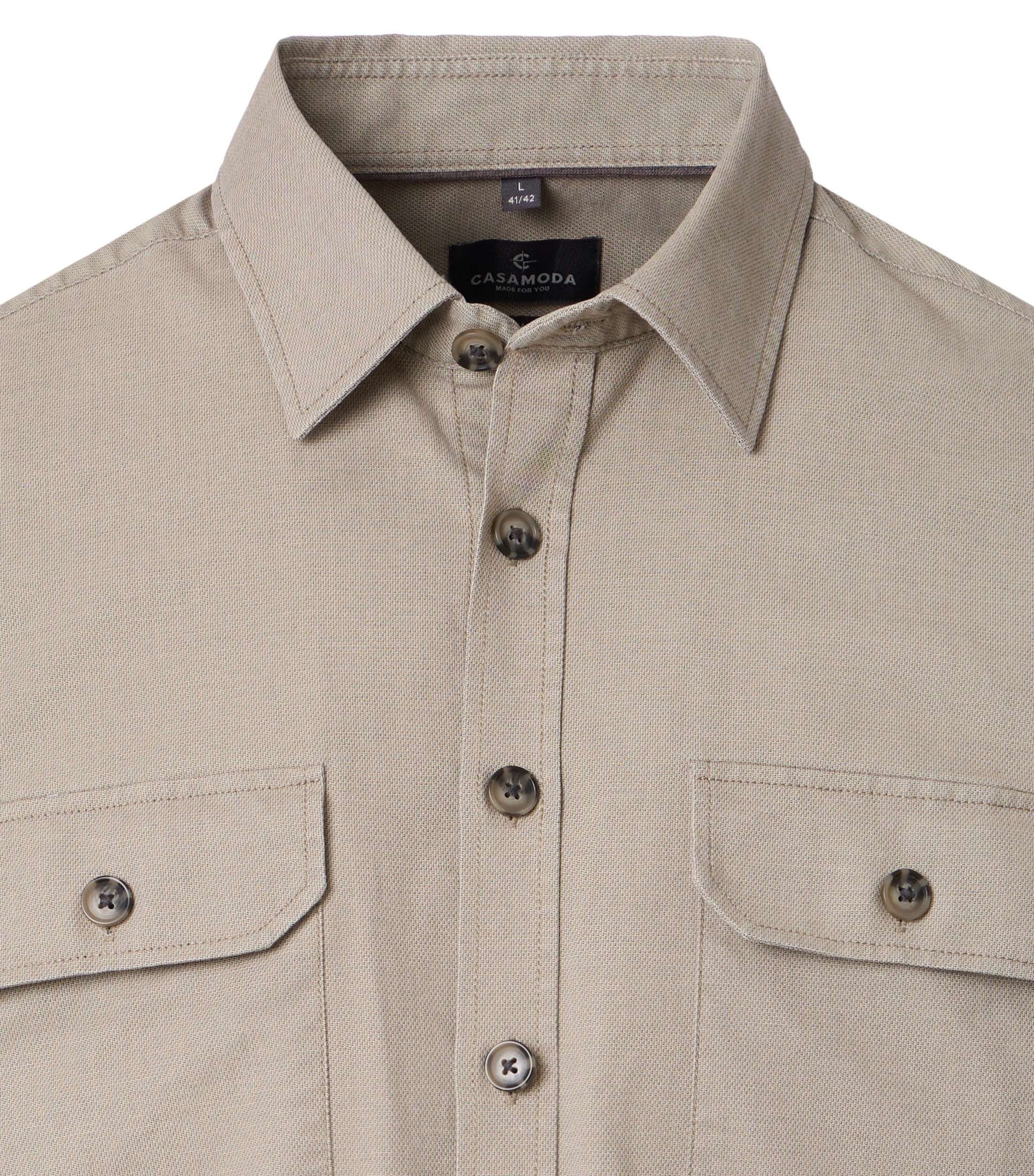 CASAMODA Hemdjacke CASAMODA Freizeithemd uni