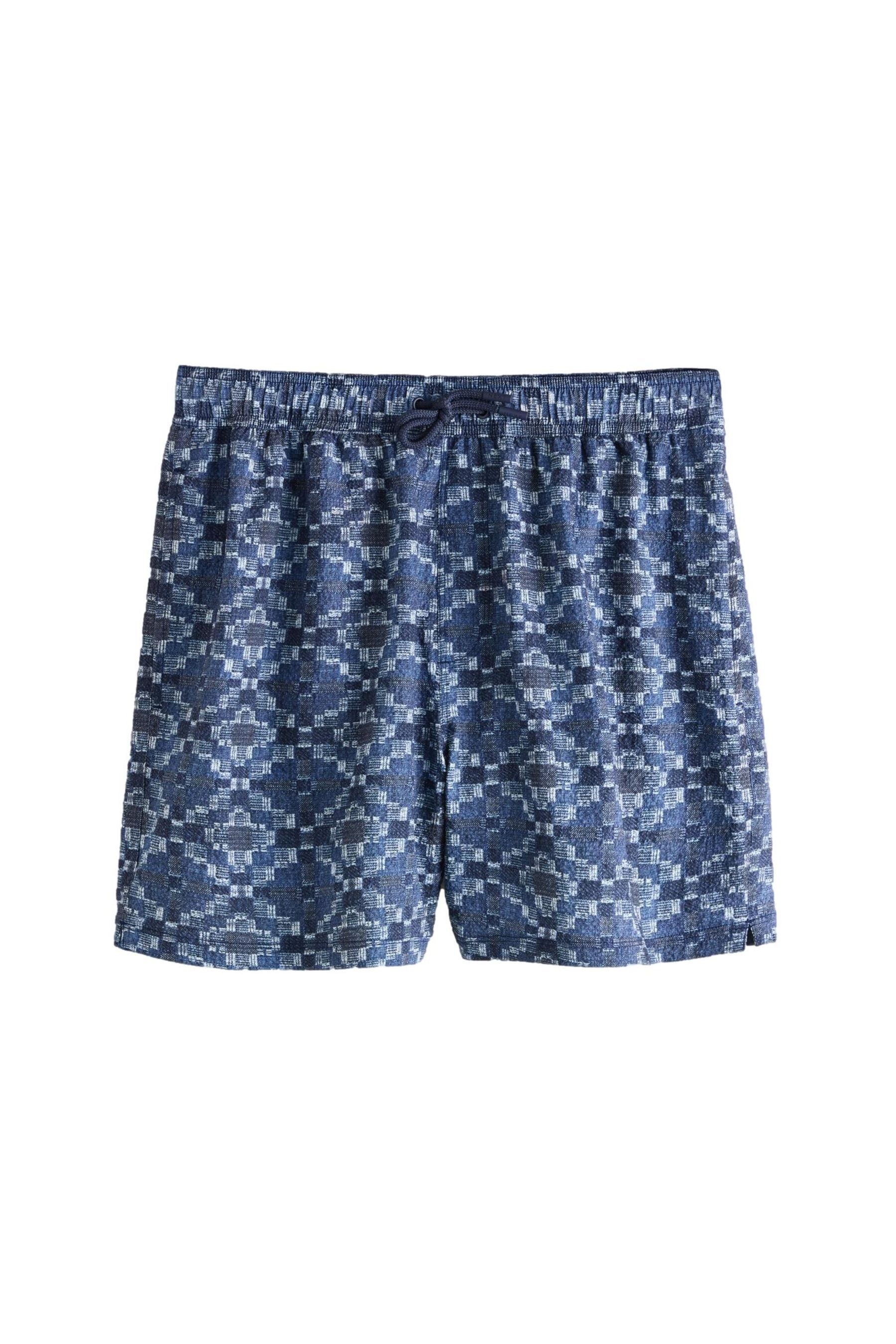Badeshorts Strukturierte Badeshorts im Navajo-Stil, 5 Zoll
