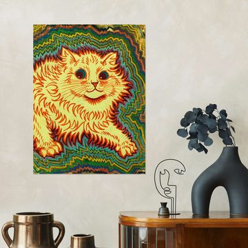 Posterlounge Wandfolie Louis Wain, Kaleidoskop-Katzen: Elektrische Katze, Illustration