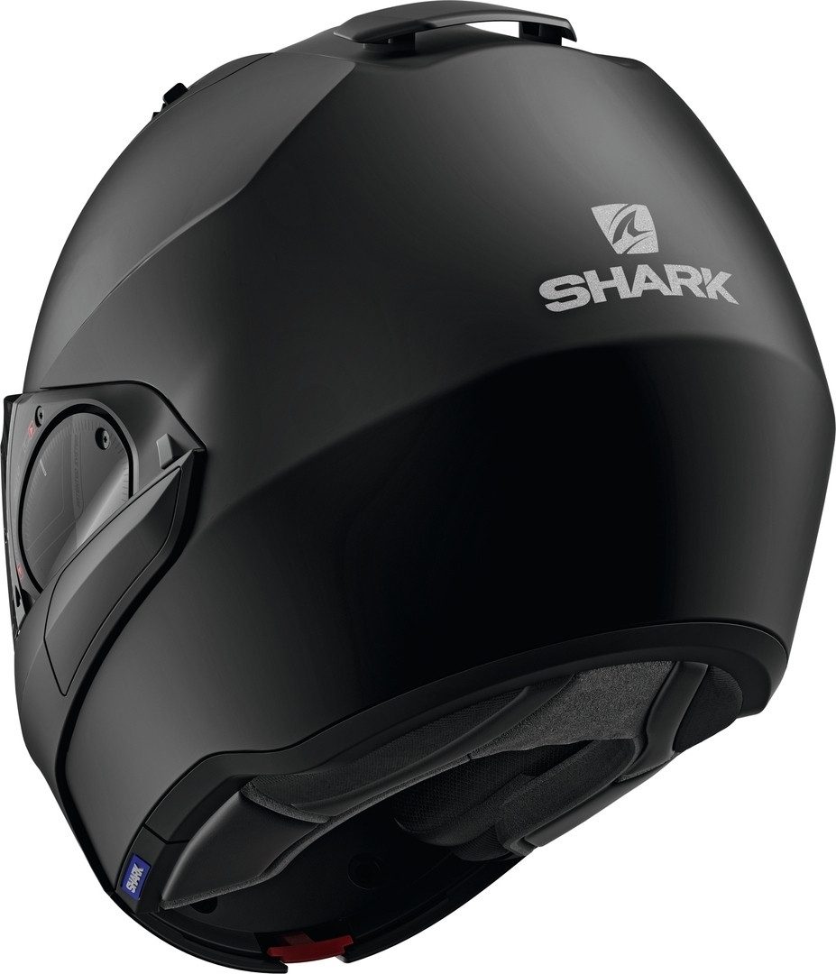 Shark Motorradhelm Evo-ES Blank Klapphelm, integriertes Sonnenvisier