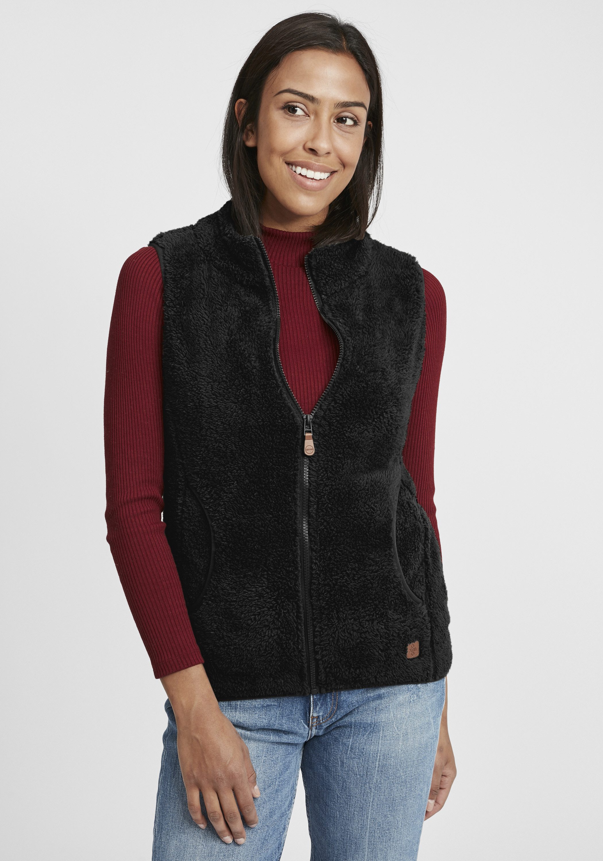 OXMO Sweatweste OXTheri Weste aus Teddy-Fleece Stoff günstig online kaufen