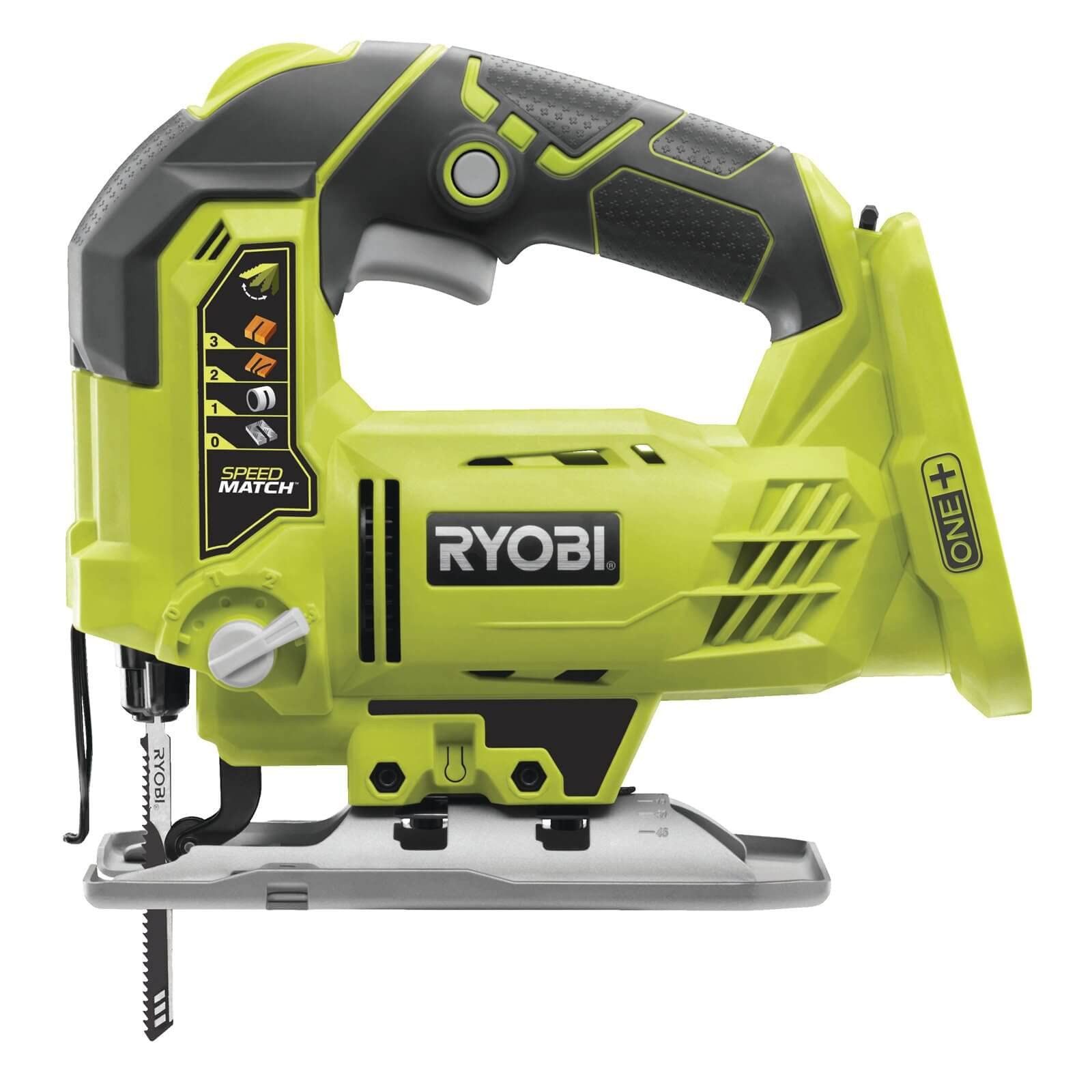 Ryobi Akku-Pendelhubstichsäge Ryobi R18JS-0 Akku-Pendelhubstichsäge solo, Pendelhub (4-fach), Hubzahlregulierung, LED-Arbeitslicht, Softgrip