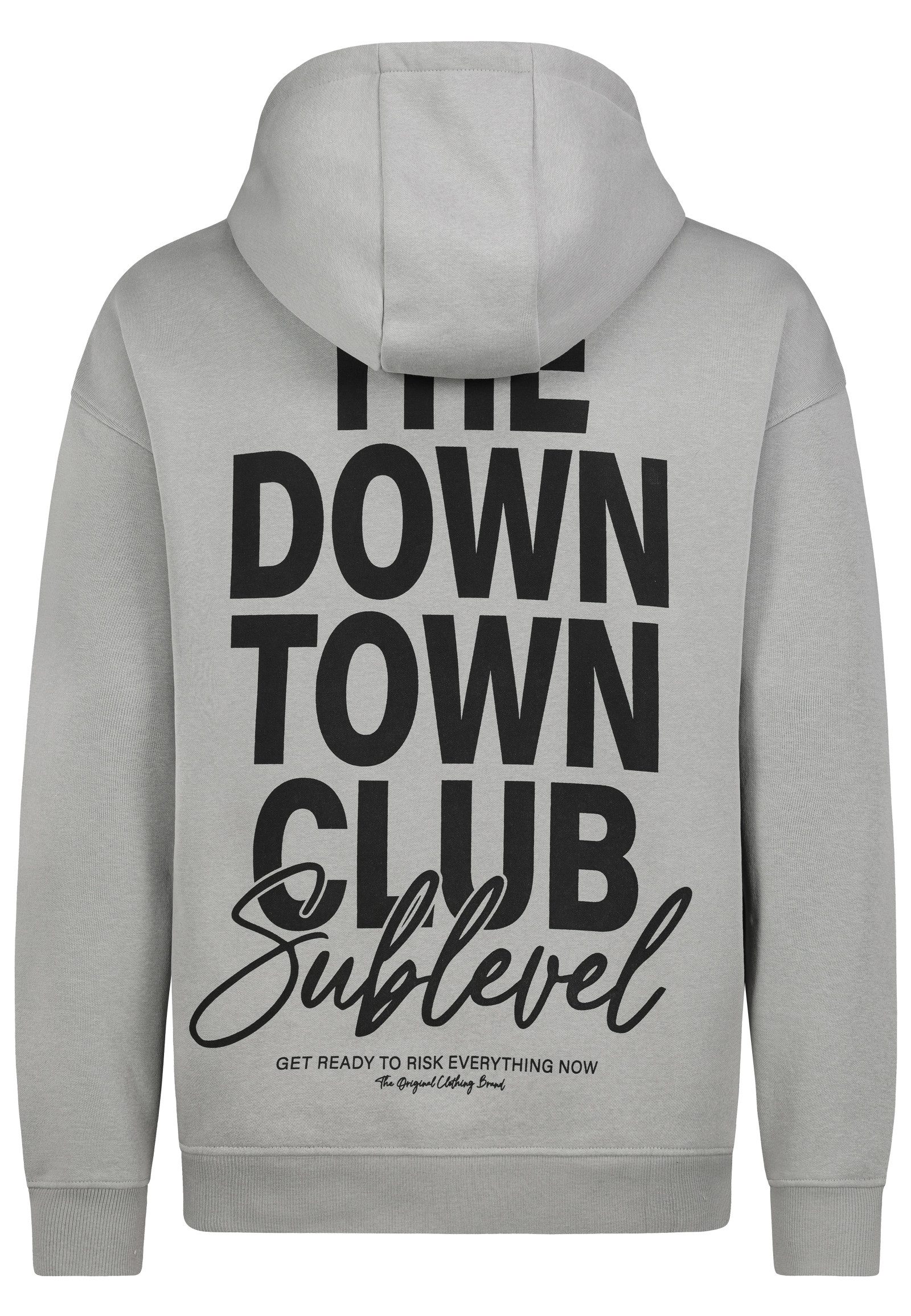 SUBLEVEL Hoodie Herren Kapuzenpullover mit auffälligem Backprint Sweater, K günstig online kaufen