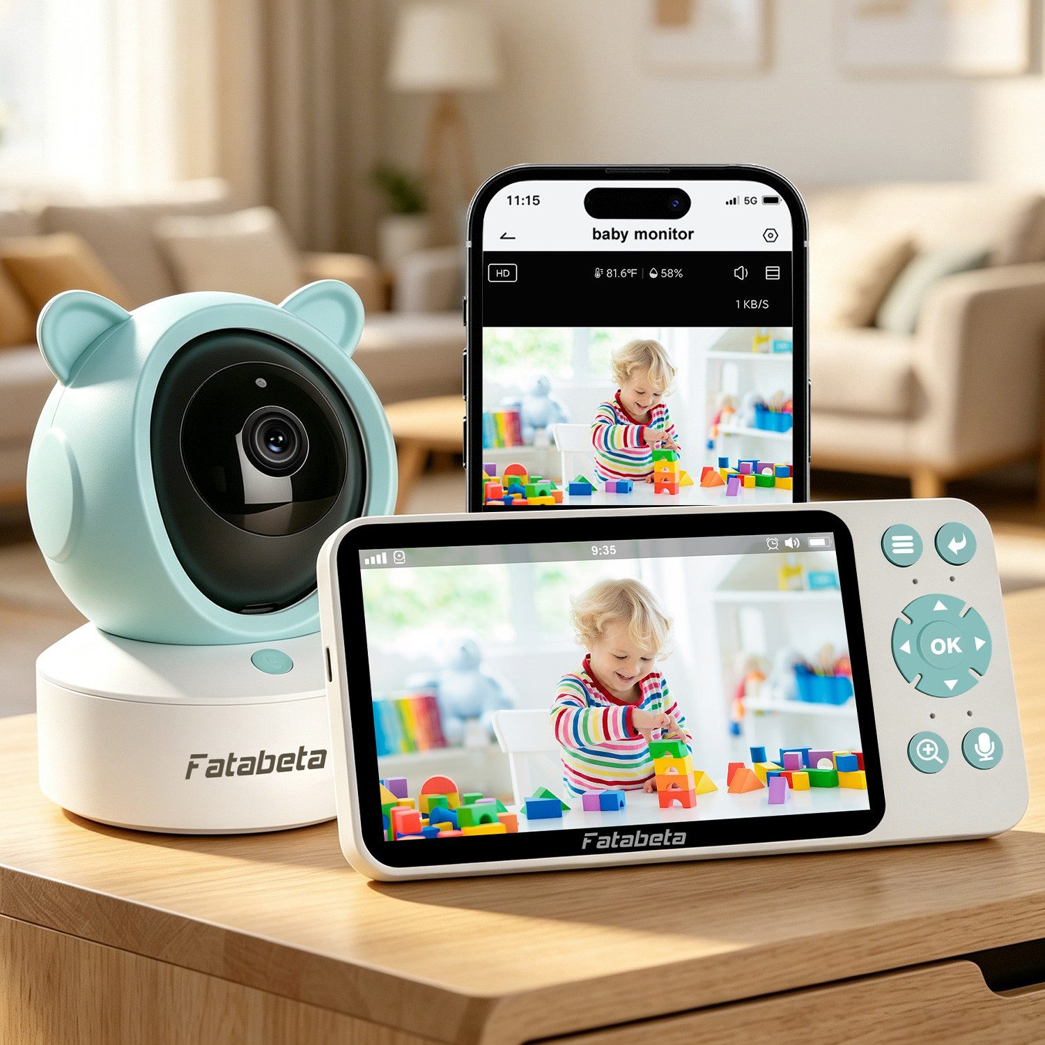 VSIUO 5" Video Babyphone