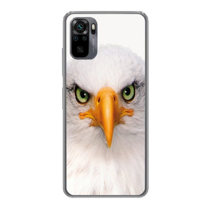 MuchoWow Handyhülle Jungen - Adler - Amerikanischer Weißkopfseeadler - Vogel - Porträt - Phone Case Handyhülle Xiaomi Redmi Note 10 Pro Silikon Schutzhülle