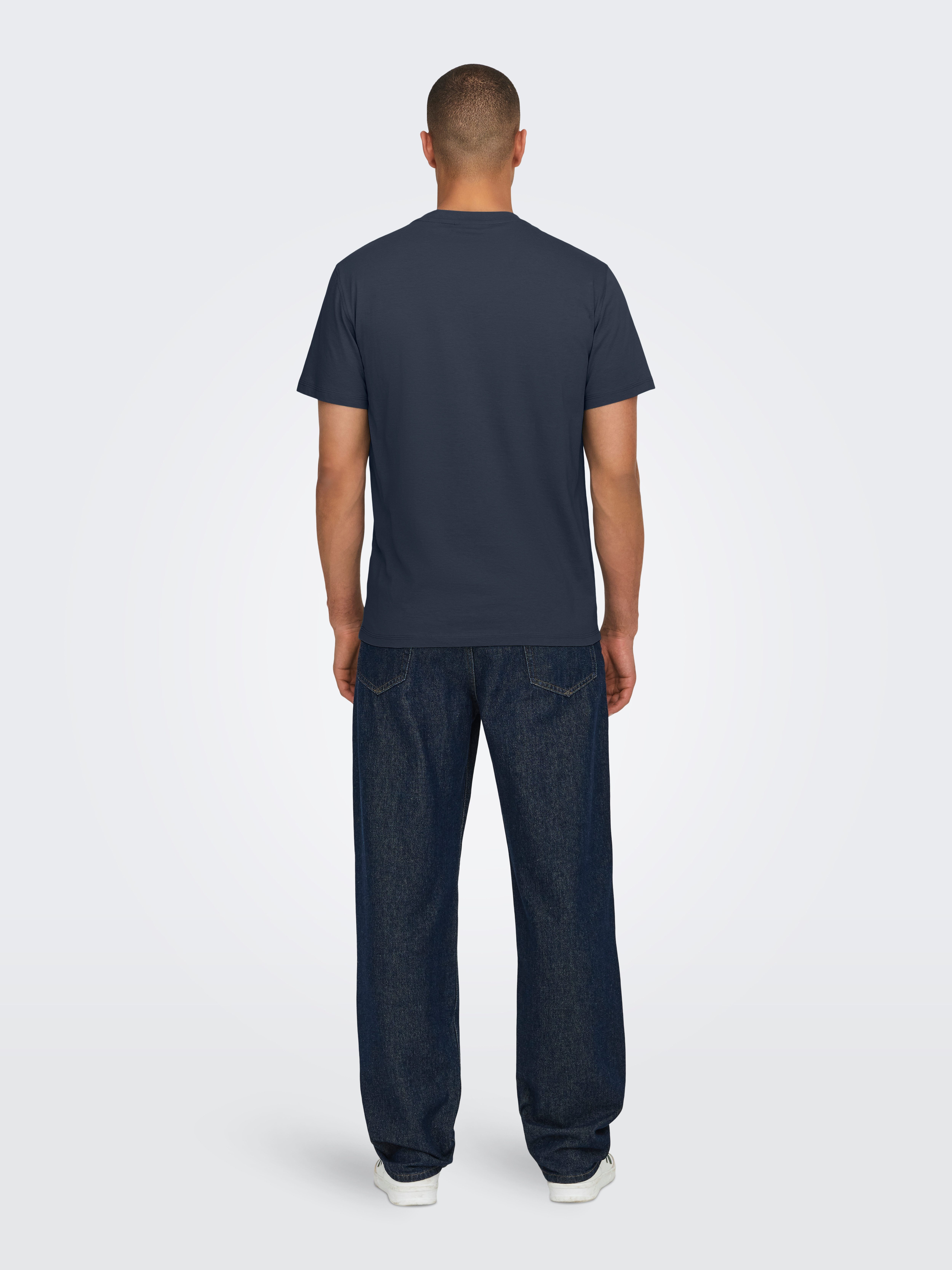 ONLY & SONS Rundhalsshirt ONSMAX LIFE REG SS STITCH TEE günstig online kaufen