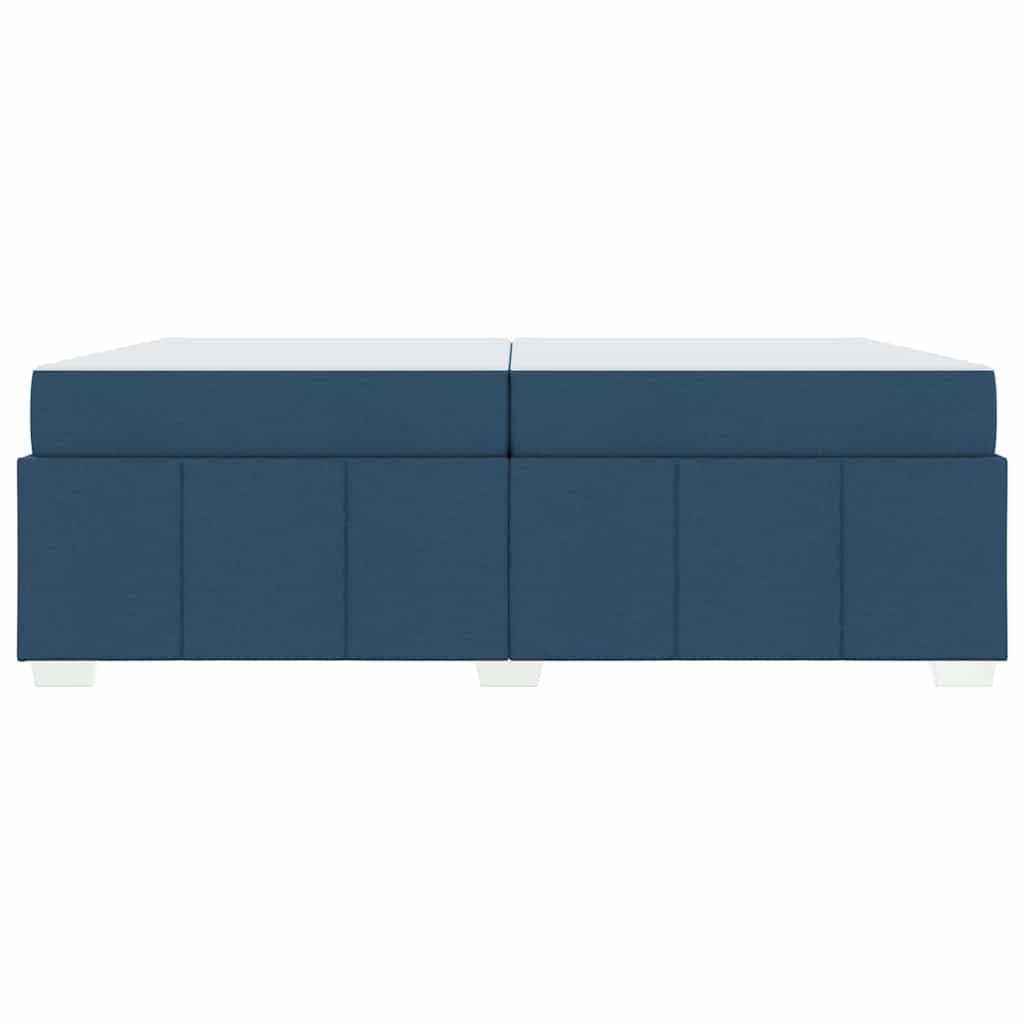 vidaXL Bed Frame with Mattress Blue 200 x 200 cm Fabric (1-piece)