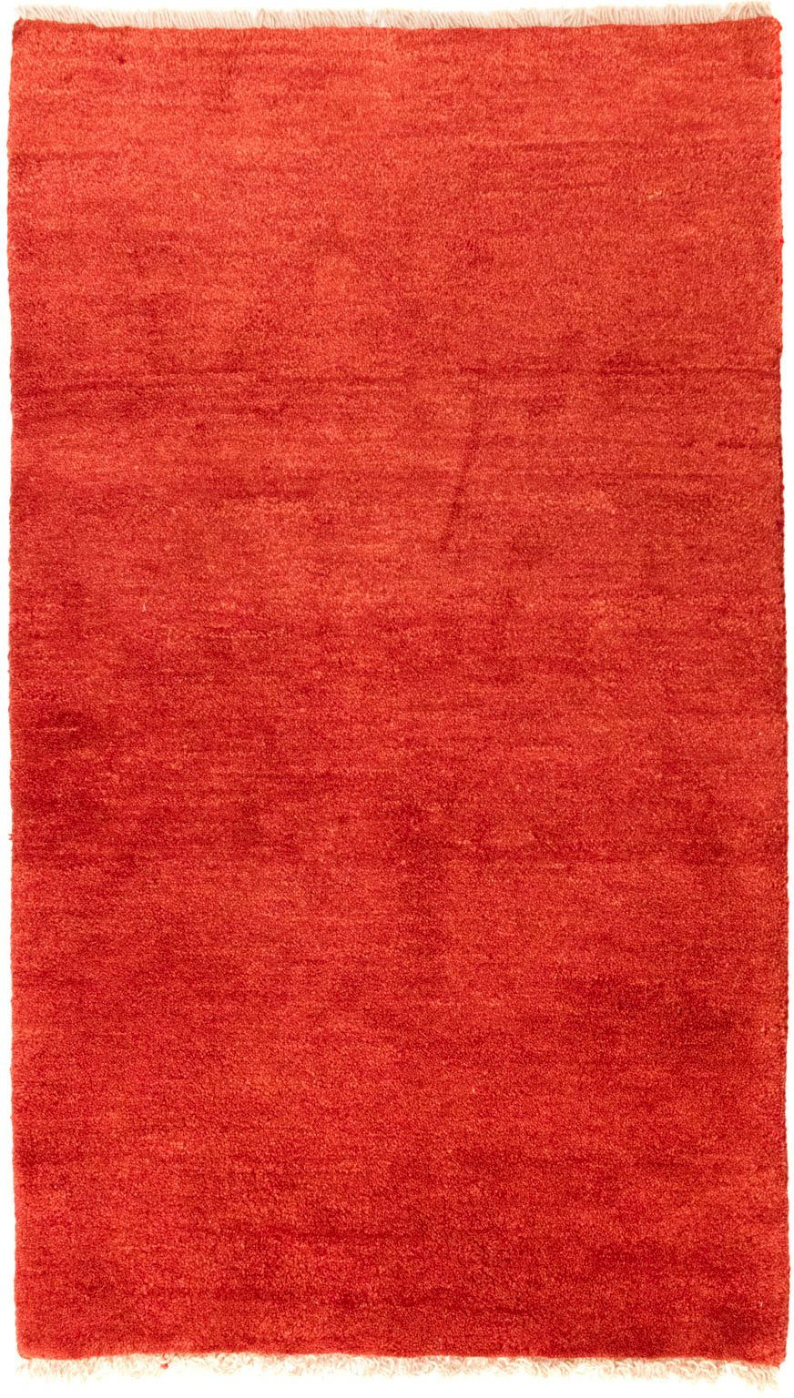 mm, rechteckig, Höhe: Gabbeh Wollteppich handgeknüpft morgenland, 18 rot, Teppich handgeknüpft