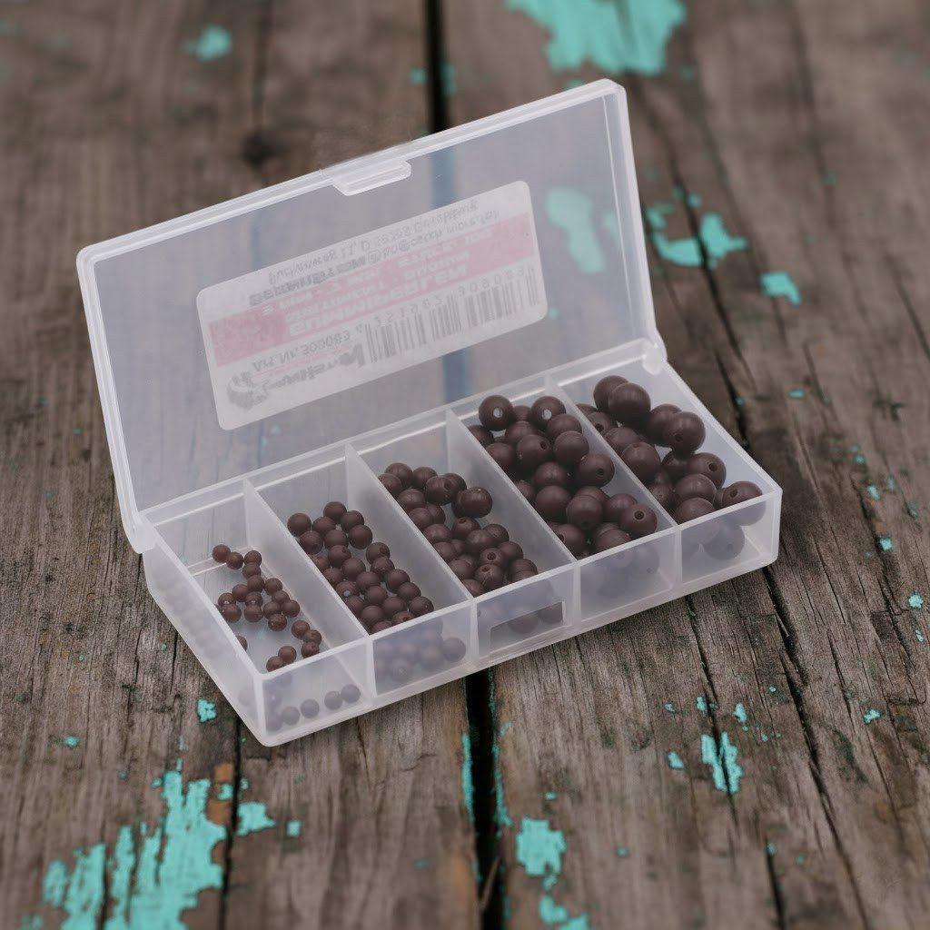 BernhStein Angelwirbel Schutz Gummiperlen/ Leuchtperlen diverse Farben 180 Stück Box 3-7mm