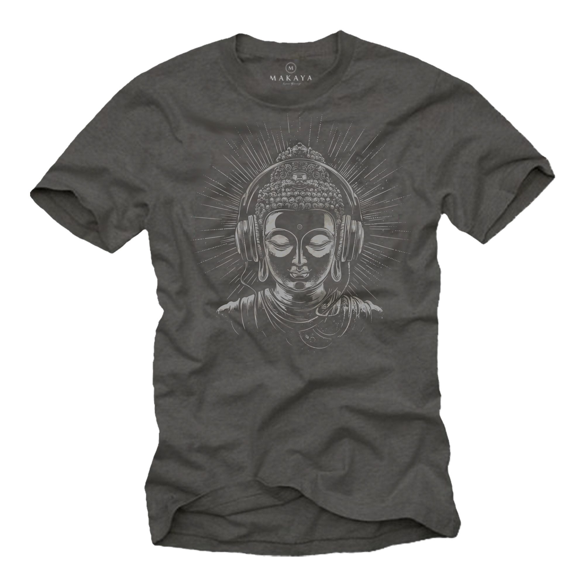 MAKAYA Print-Shirt Buddha Motiv Yoga T-Shirt günstig online kaufen