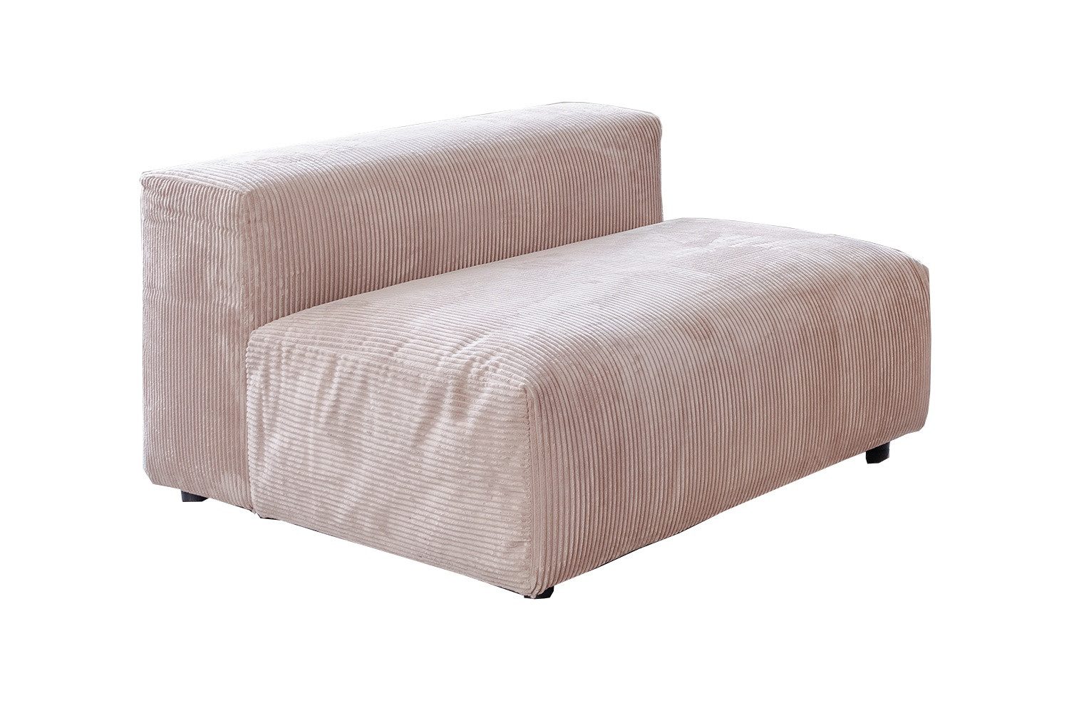 KAWOLA Sessel MIA Cord taupe – Sitz- und Lehnmodul – gepolstert – flexibel, Flexibel kombinierbar, weicher Cordbezug & hoher Sitzkomfort