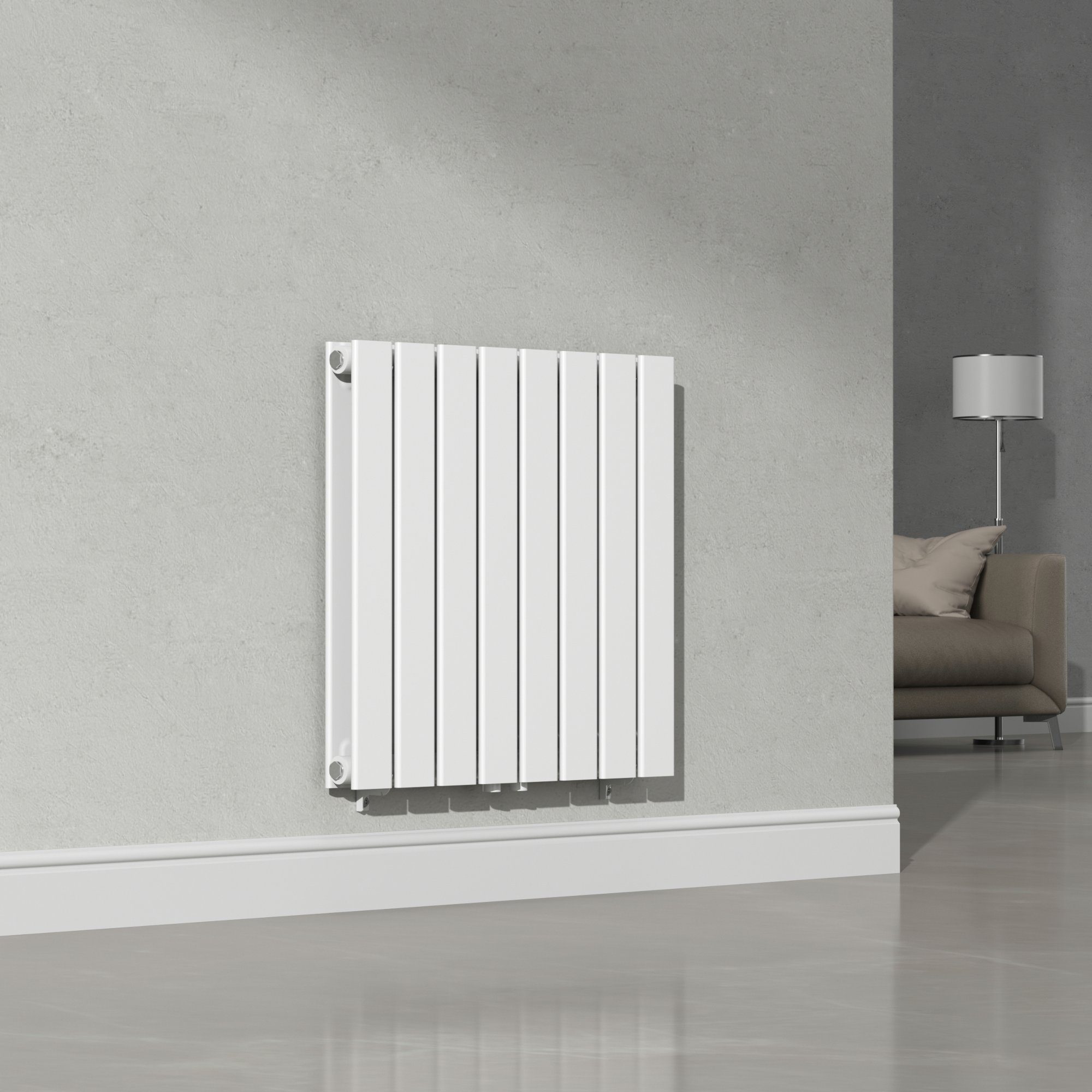 neu.haus Designheizkörper, »Nore« Flachheizkörper 60x60cm Doppellagig günstig online kaufen