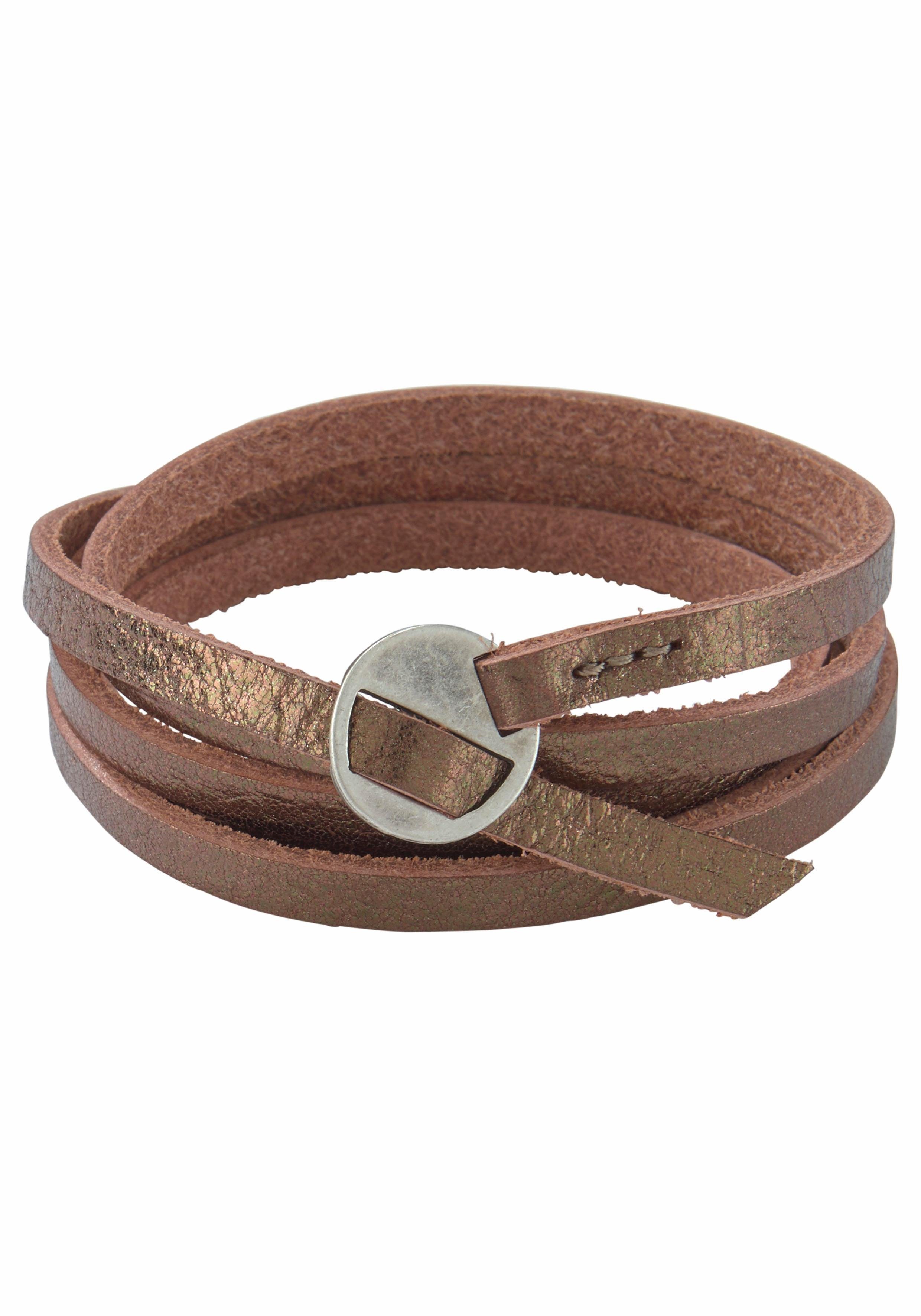 FIRETTI Lederarmband Schmuck Geschenk, Wickelarmband, Anlass Geburtstag Weihnachten mehr