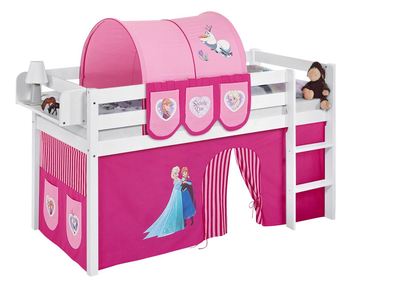 Lilokids Kinderbett Hochbett JELLE Vorhang DISNEY FROZEN Eiskönigin Anna & günstig online kaufen