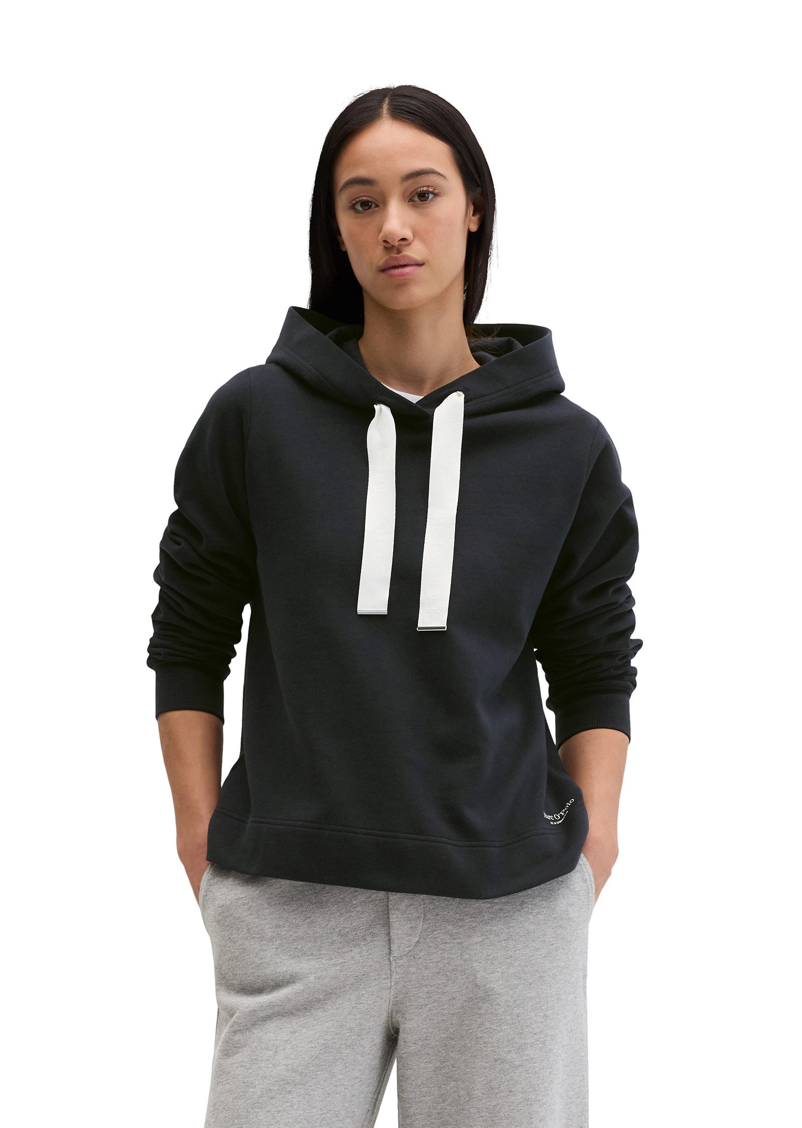 Marc O'Polo Sweatshirt mit gepeachter Oberfläche