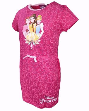 Disney Princess Sommerkleid Arielle, Belle & Cinderella Jerseykleid für Mädchen Gr. 98-128 cm
