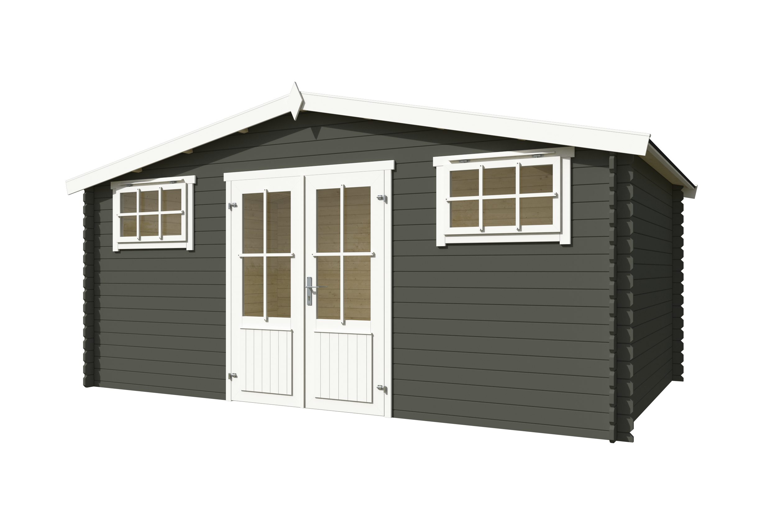 Nordic Holz Gartenhaus Washington, BxT: 518,6x396 cm, mit breitem Einstieg und 2 Oberlichter