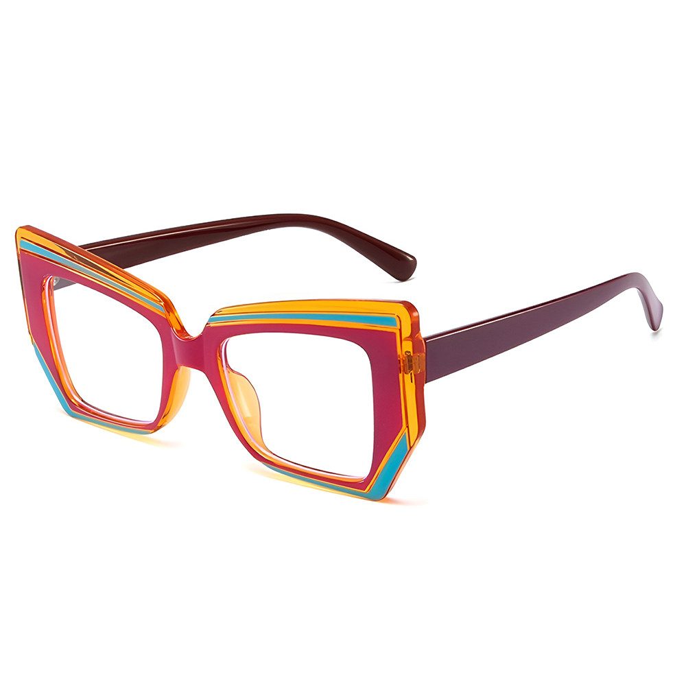 PACIEA Brille Damen Damen Herren Mehrfarbig Blaulichtfilter Oversized Anti-Müdigkeit