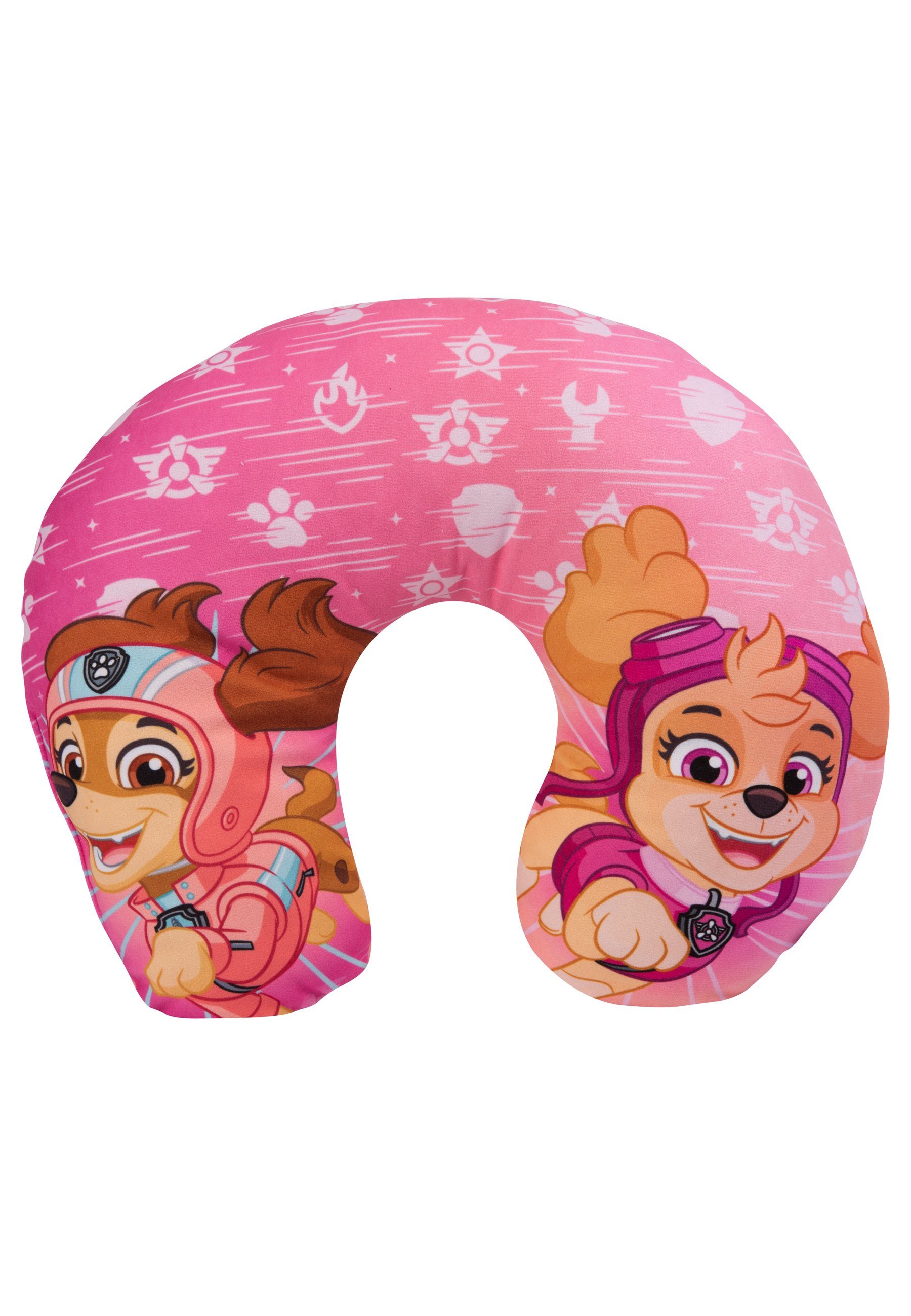 United Labels® Dekokissen Paw Patrol - Liberty & Skye - Reisekissen Nackenhörnchen