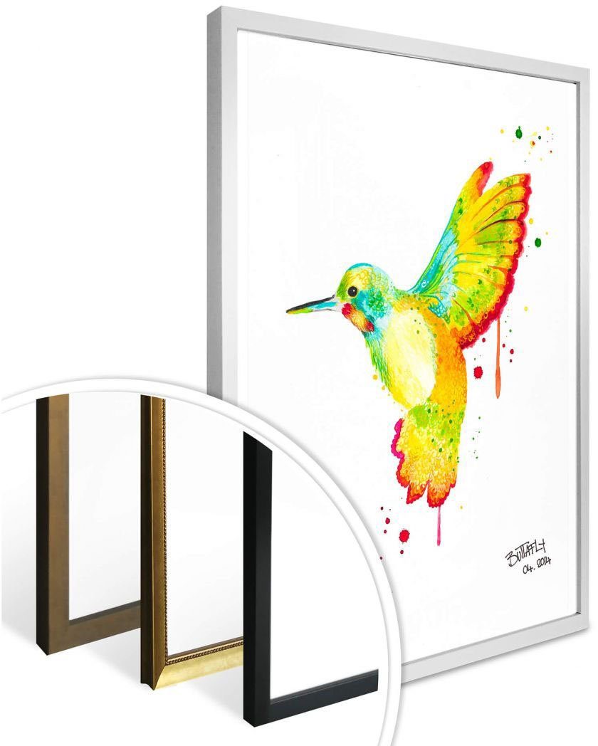 Kolibri, St), Wandposter Poster, Wandbild, (1 Poster Bild, Vögel Wall-Art