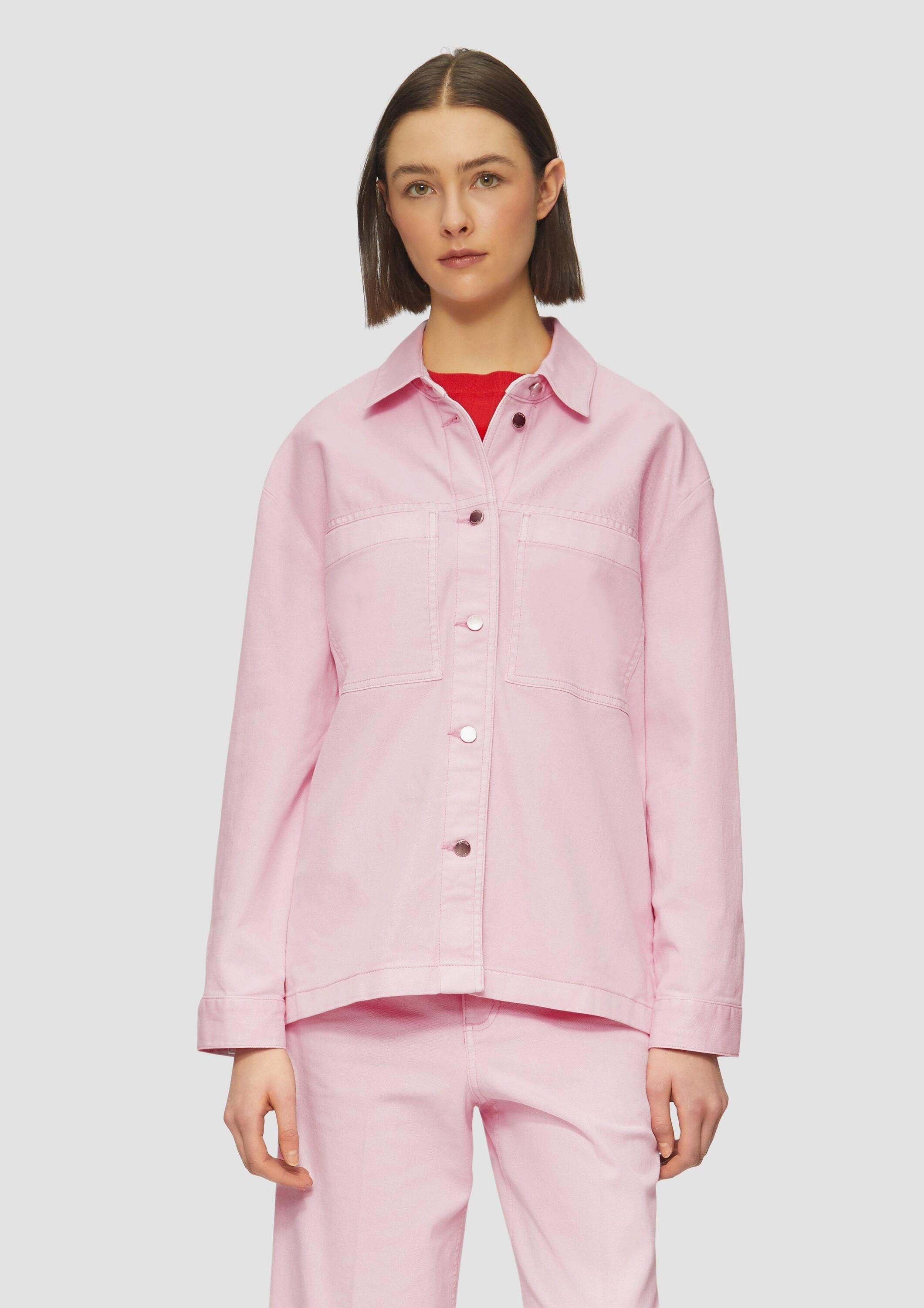 s.Oliver Hemdjacke Indoor-Jacke Overshirt aus Twill günstig online kaufen
