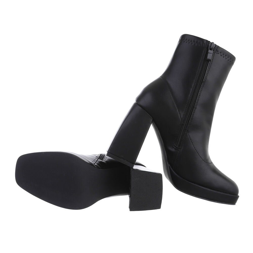 Ital-Design Damen Freizeit High-Heel-Stiefelette (81409829) Blockabsatz günstig online kaufen