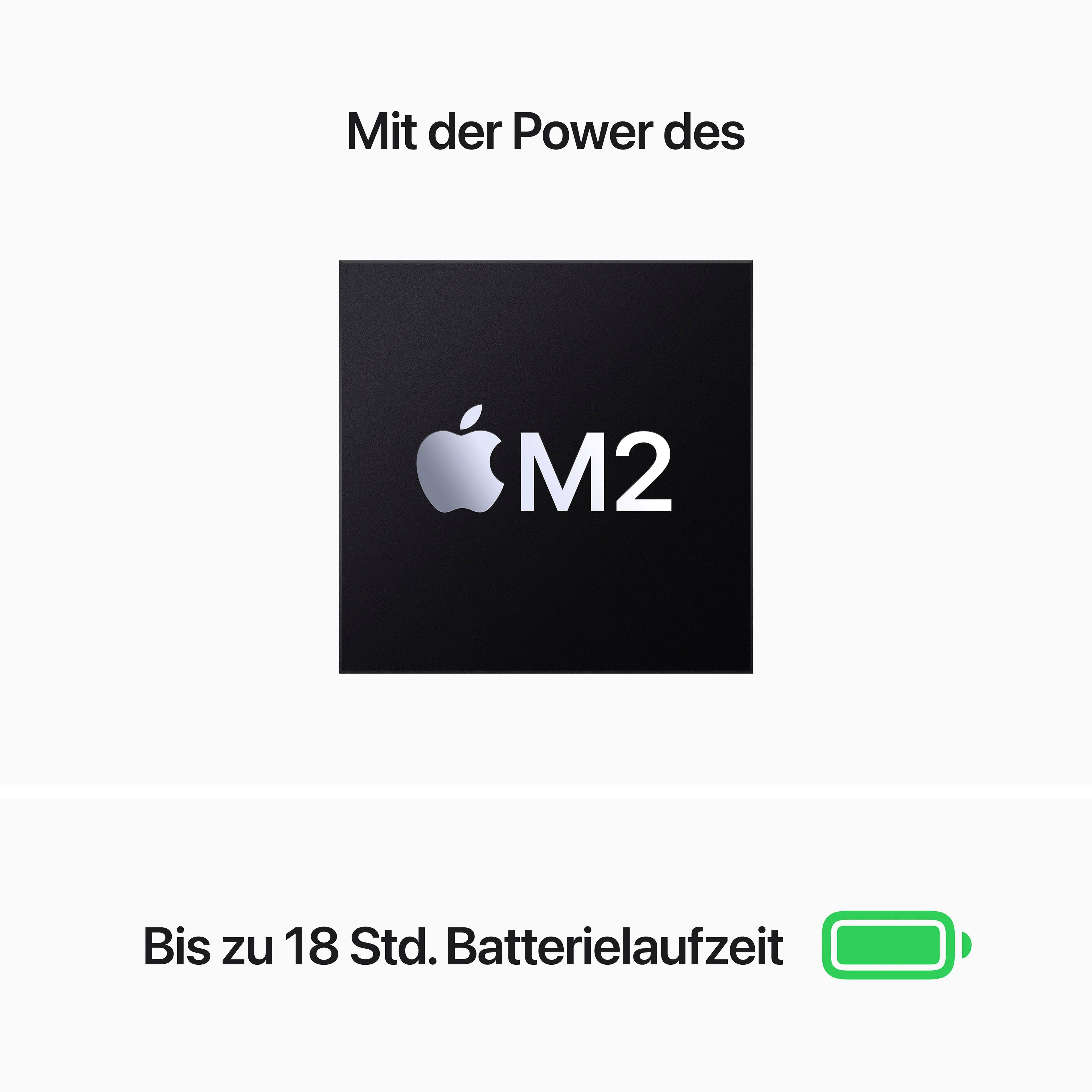 8-Core CPU, Apple Apple (34,46 MacBook GB M2, Notebook Zoll, 512 Midnight SSD) Air cm/13,6