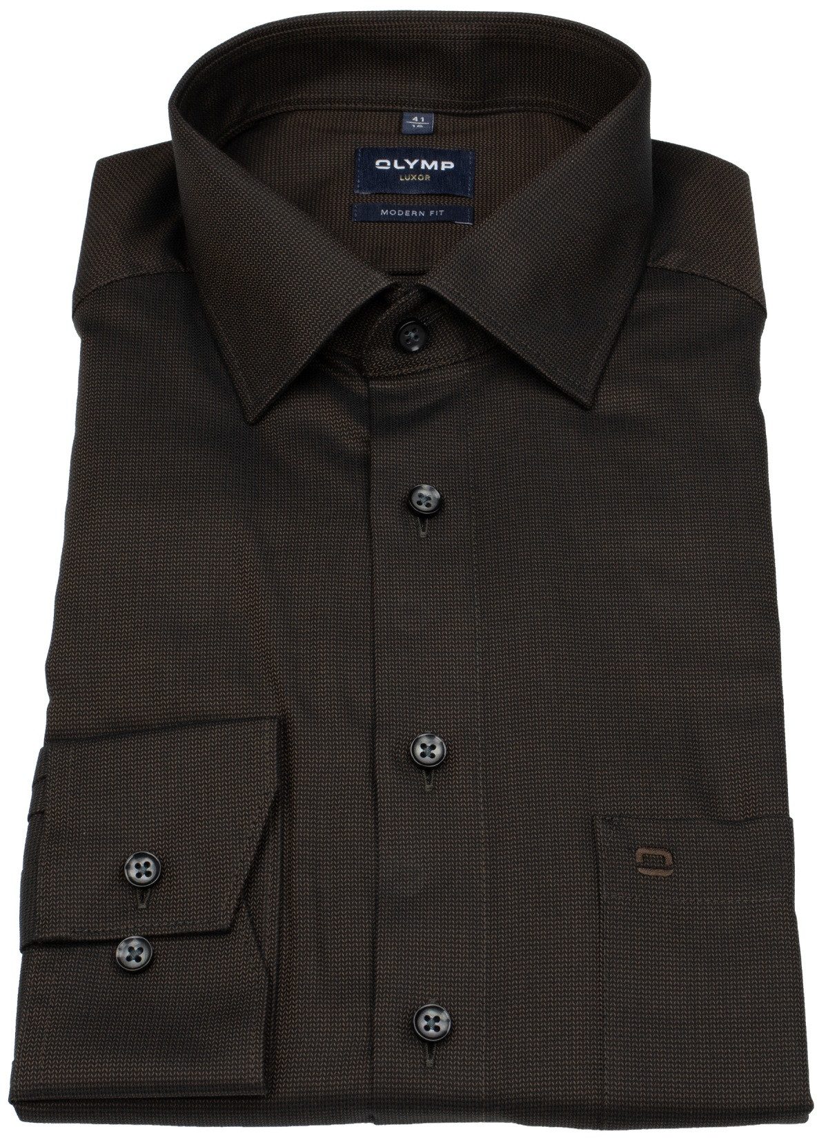 OLYMP Businesshemd Modern Fit leicht tailliert bügelfrei Kentkragen günstig online kaufen