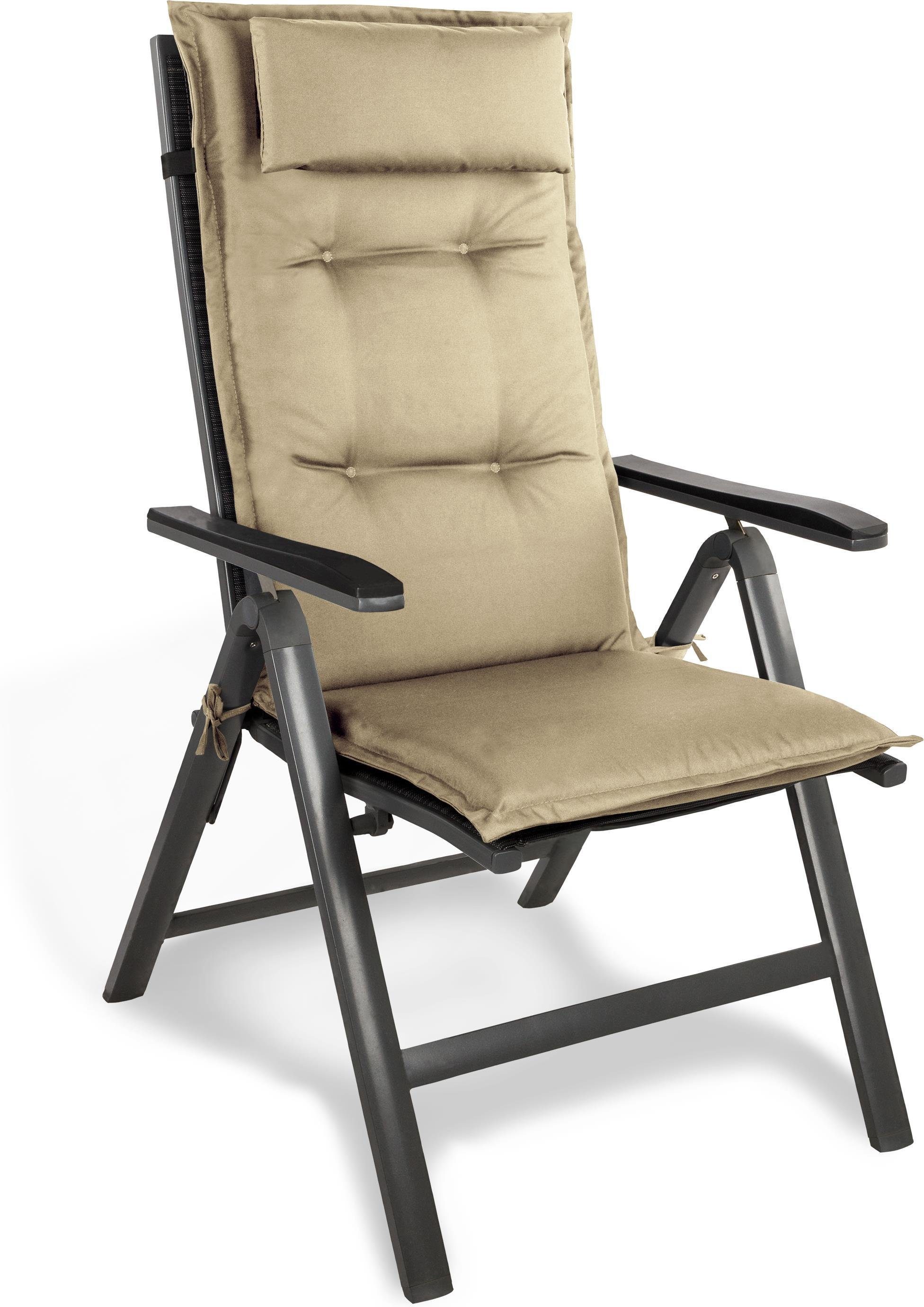 Aspero Hochlehnerauflage Stuhlauflage Hochlehner mit Kissen Palermo, Gepols günstig online kaufen