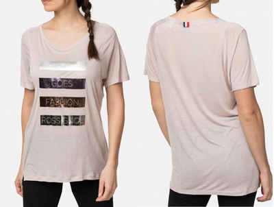 Rossignol T-Shirt ROSSIGNOL Womens Sport Goes Fashion Urban T-shirt Laminated Stripe Shi