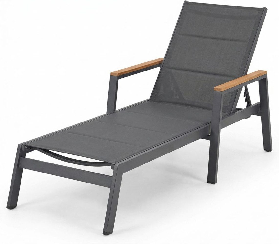 Ambiente Haus Gartenlounge-Sessel Premium Alumiium Gartenliege (1-St)