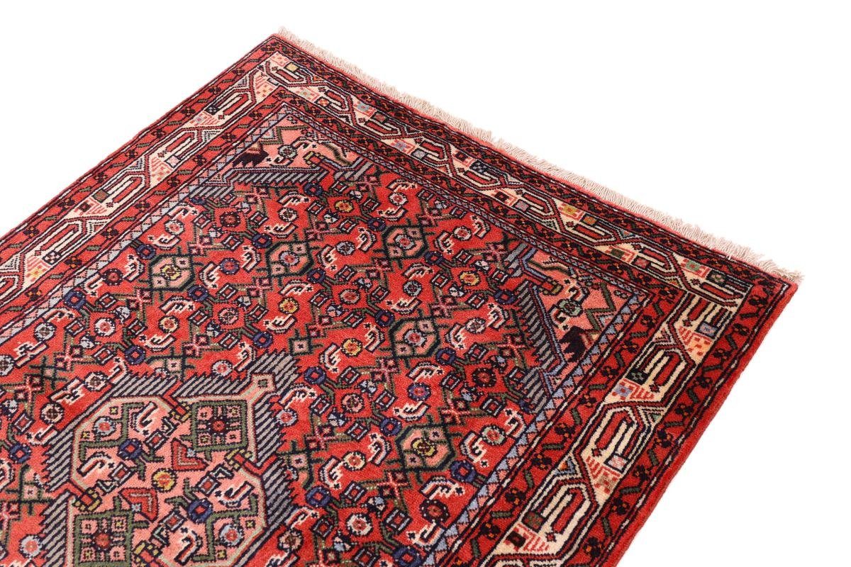 Orientteppich Hamadan 102x141 rechteckig, Perserteppich, 8 Orientteppich Nain Handgeknüpfter mm / Höhe: Trading