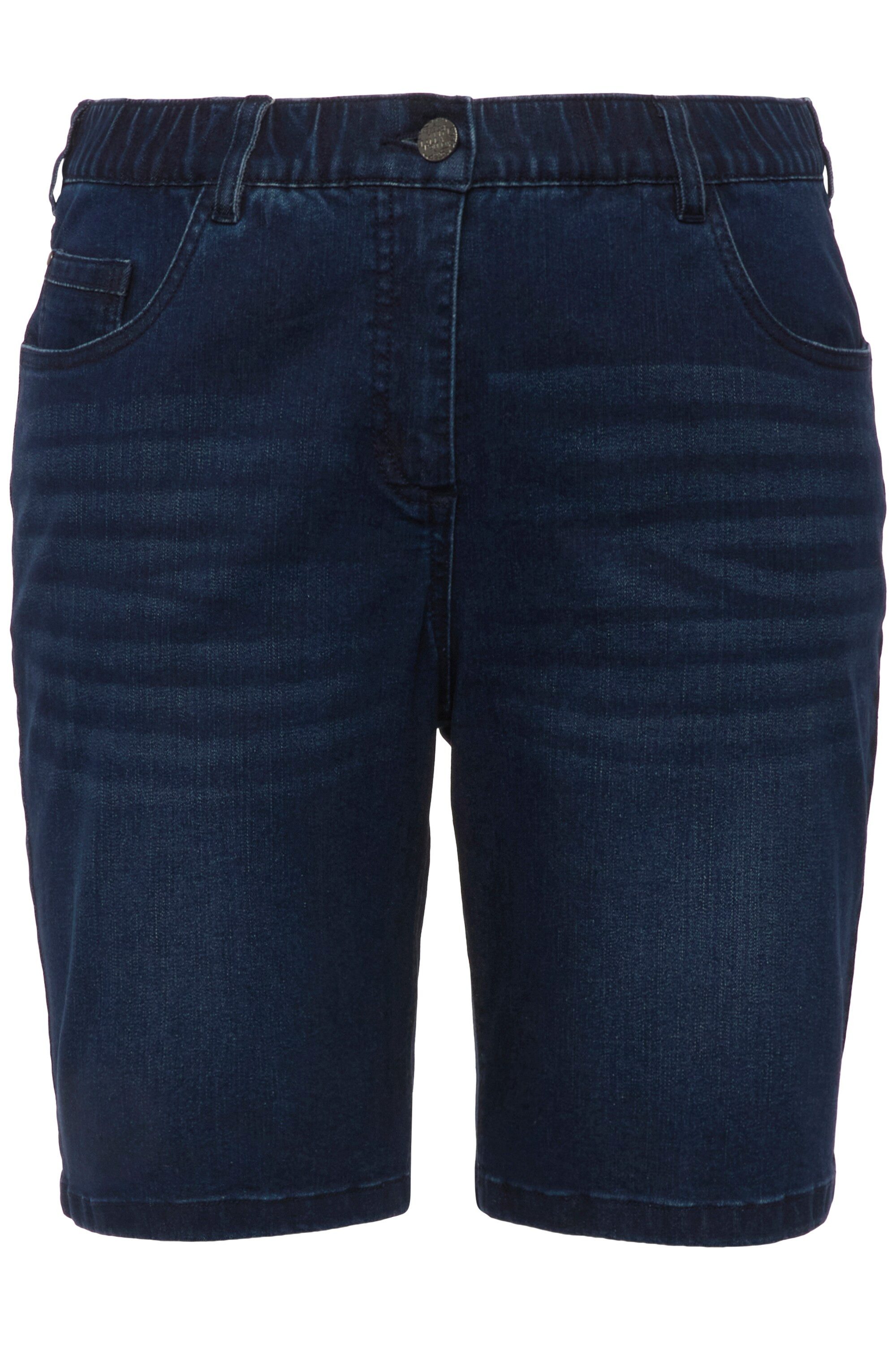 Ulla Popken Bermudas Jeansbermuda Mandy 5-Pocket-Form Komfortbund günstig online kaufen