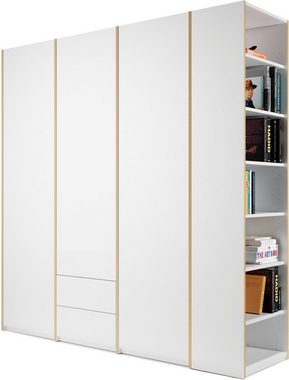 Müller SMALL LIVING Kleiderschrank Modular Plus Variante 3 2 geräumige Schubladen, Anbauregal links oder rechts montierbar