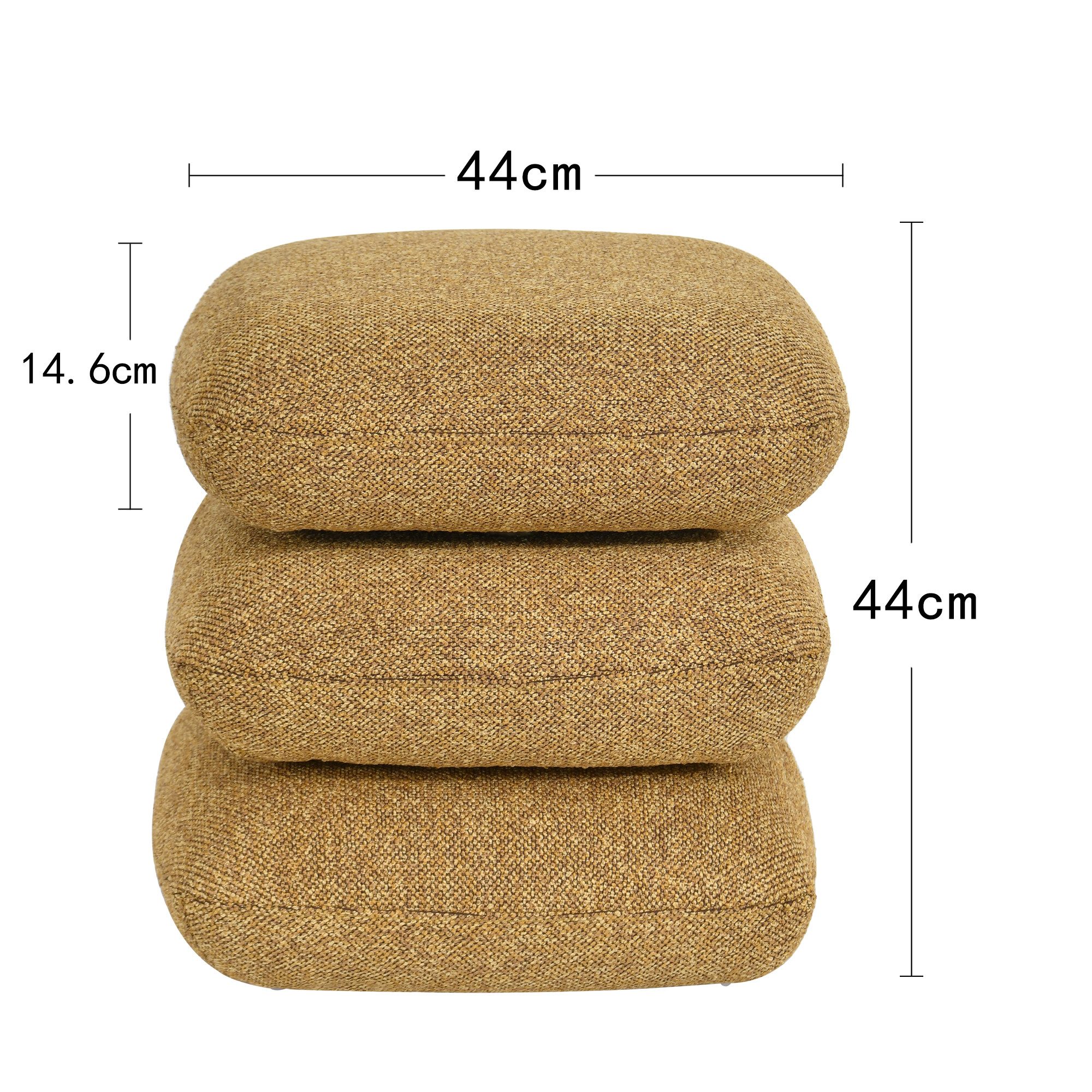 Duhome Hocker (9272D1), Bouclé Stoff, 360° Drehbar, Modern