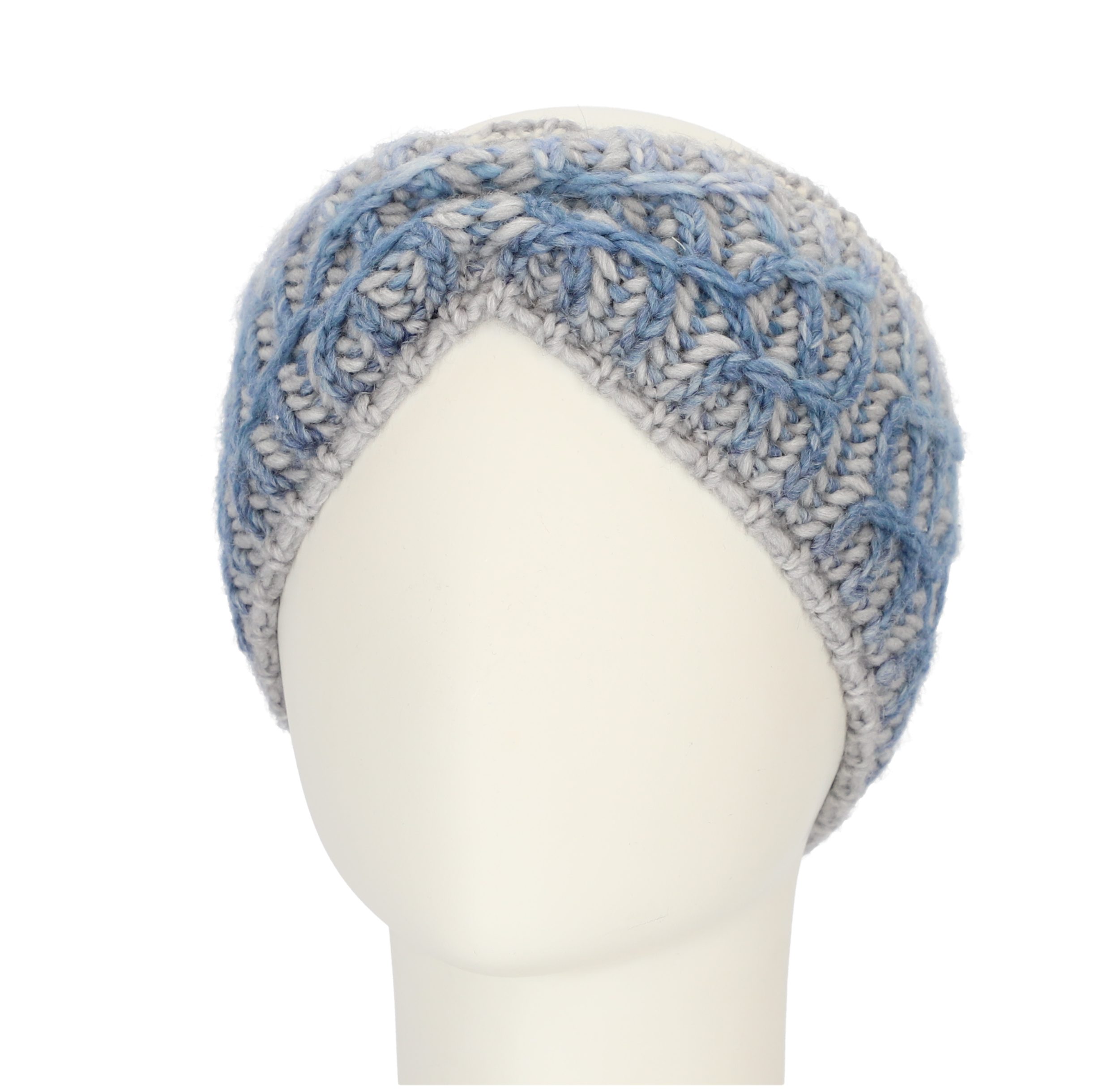 halsüberkopf Accessoires Stirnband Stirnband farbig gestricktes Stirnband mit Raffung