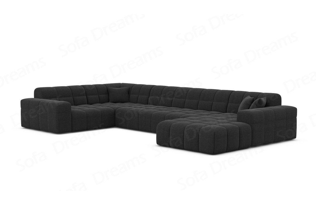 Sofa Dreams Sofa Ibiza Wohnlandschaft Luxus Form Stoff Polstersofa Modern U Stoffsofa