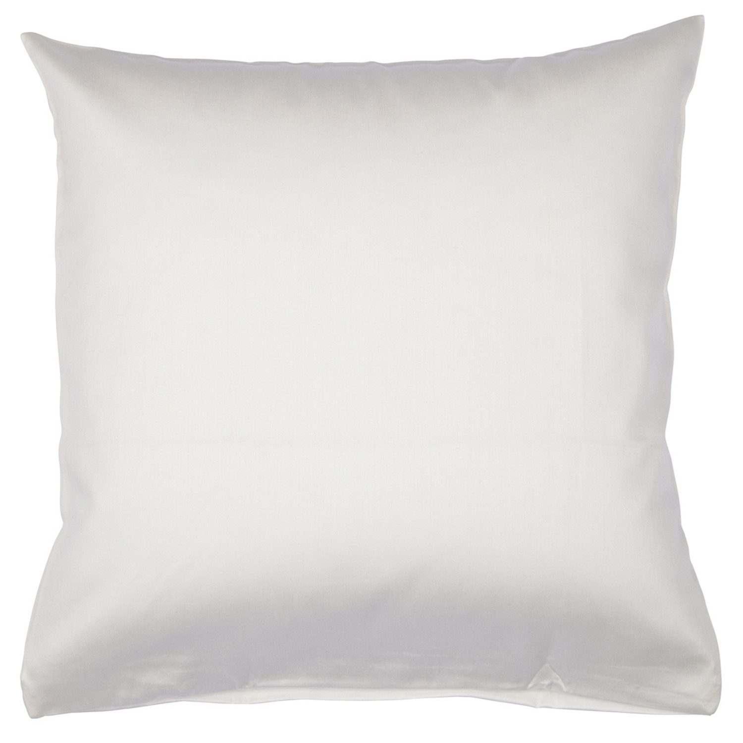 Dekokissen Mako-Satin-Kissenhülle LENI, Ecru, B 40 cm, Kissenhülle ohne Füllung, 1 Stück