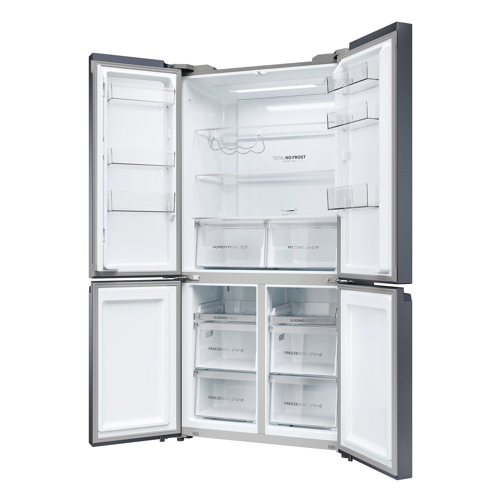 Haier French Door CUBE 90 Multi 90.5 hoch, Flow Total cm HCR5919ENMB, Modus, 190 cm No MyZone, Air Holiday 5 Frost, breit, SERIES