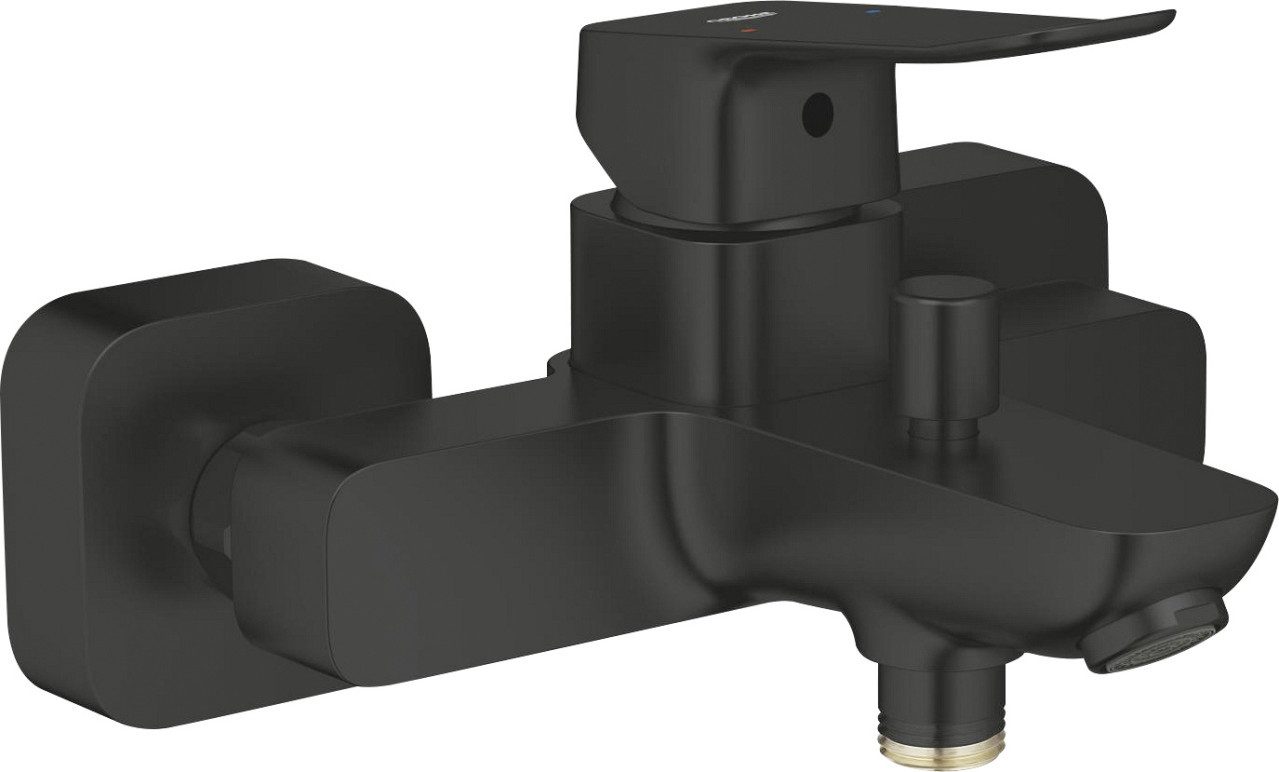Grohe Badewanne Grohe Badewannenarmatur Dice schwarz matt