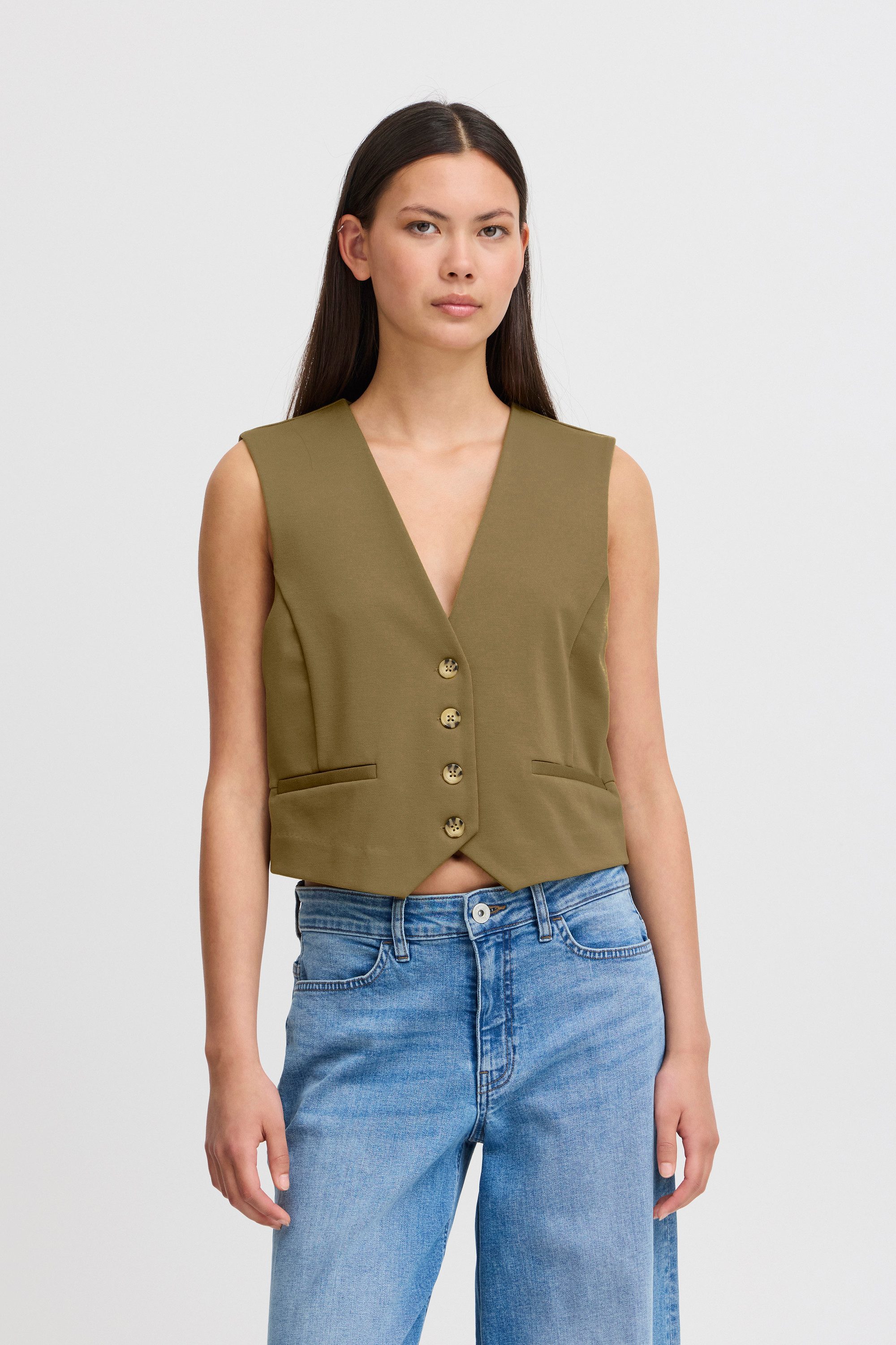 Ichi Shirtweste Kurzweste