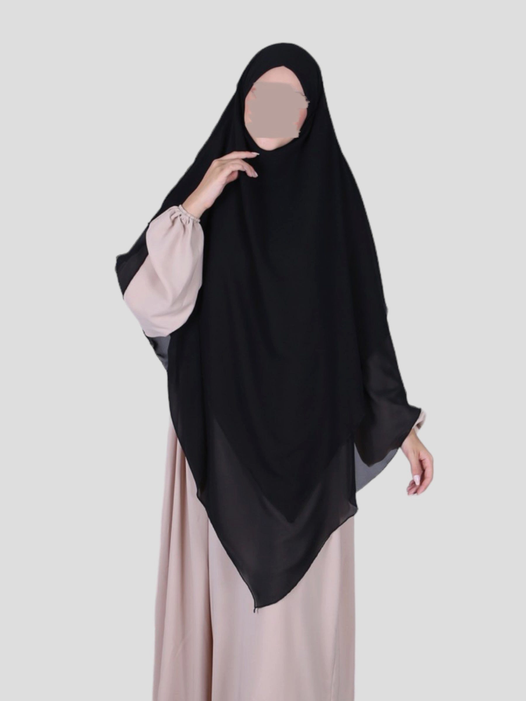 Aymasal Kopftuch Dreilagiger Khimar Chiffon Khumur günstig online kaufen