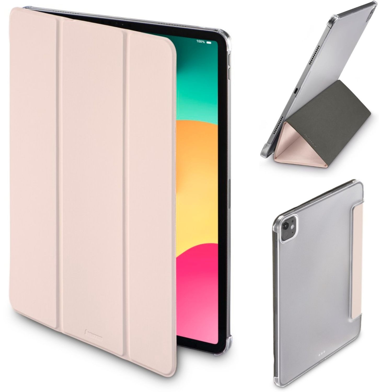 Hama Tablet-Hülle Hama Fold Clear Smart Book Case Tasche Cover Rosa 13 Zoll, Ständer Schutz-Hülle Magnet für Apple iPad Pro13 M5 2025 / M4 2024 13"