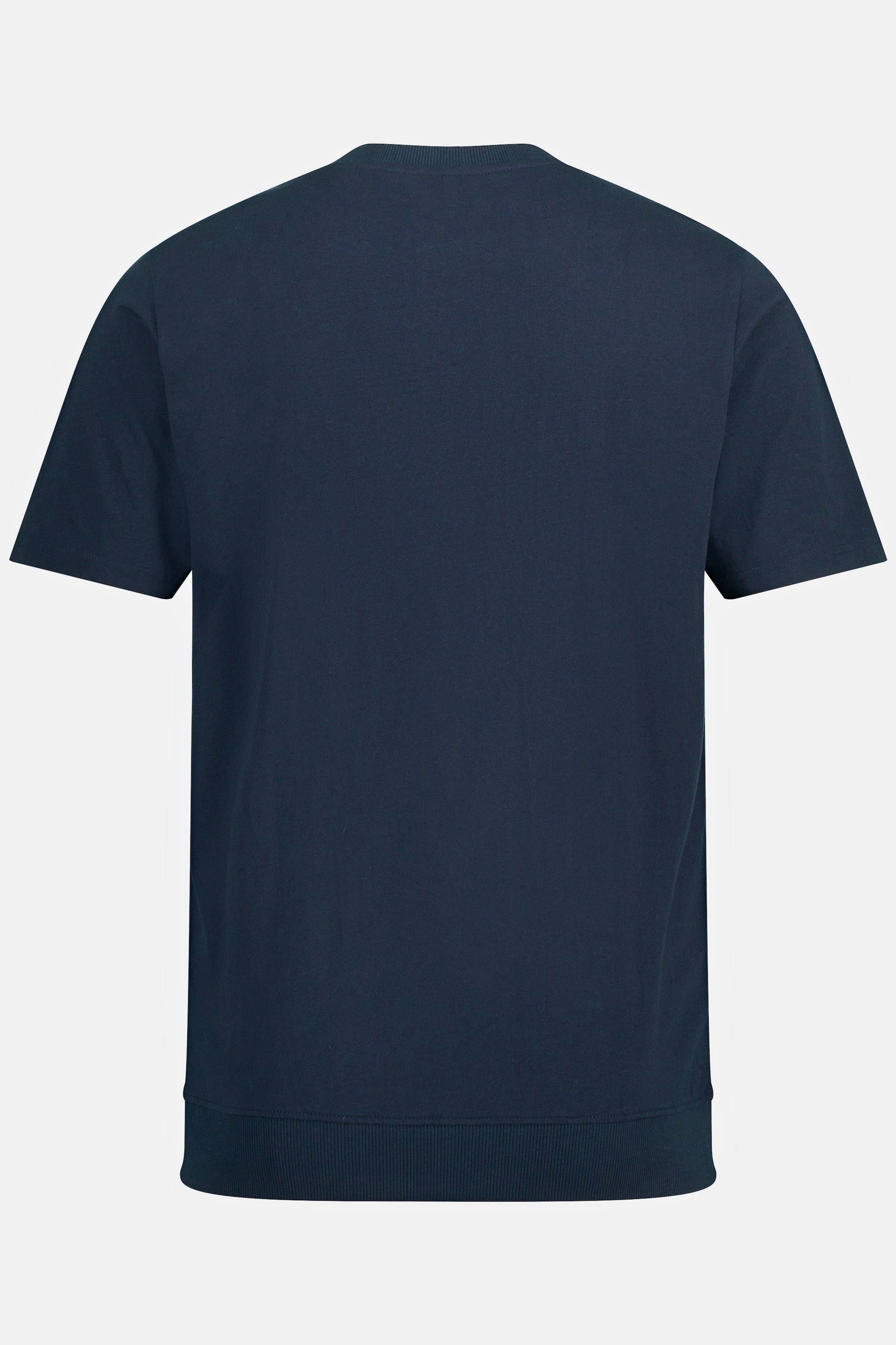 Rundhals 8 bis Halbarm XL navy JP1880 blau T-Shirt Bauchfit Henley