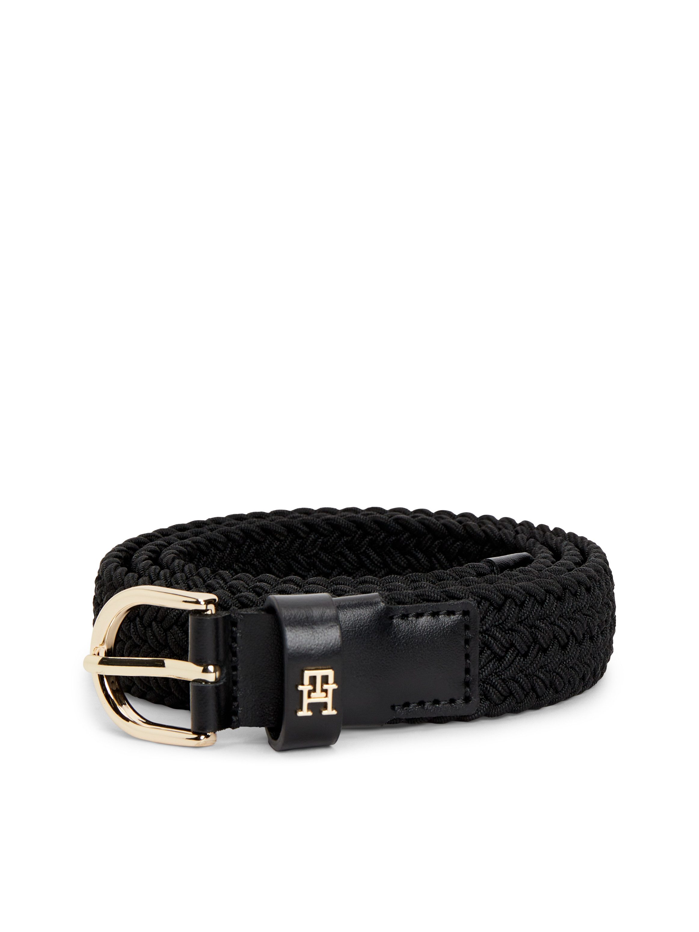 Tommy Hilfiger Stretchgürtel ESSENTIAL EFFORTLESS 2.5 ELASTIC geflochtener Stretch-Gürtel mit TH-Monogramm
