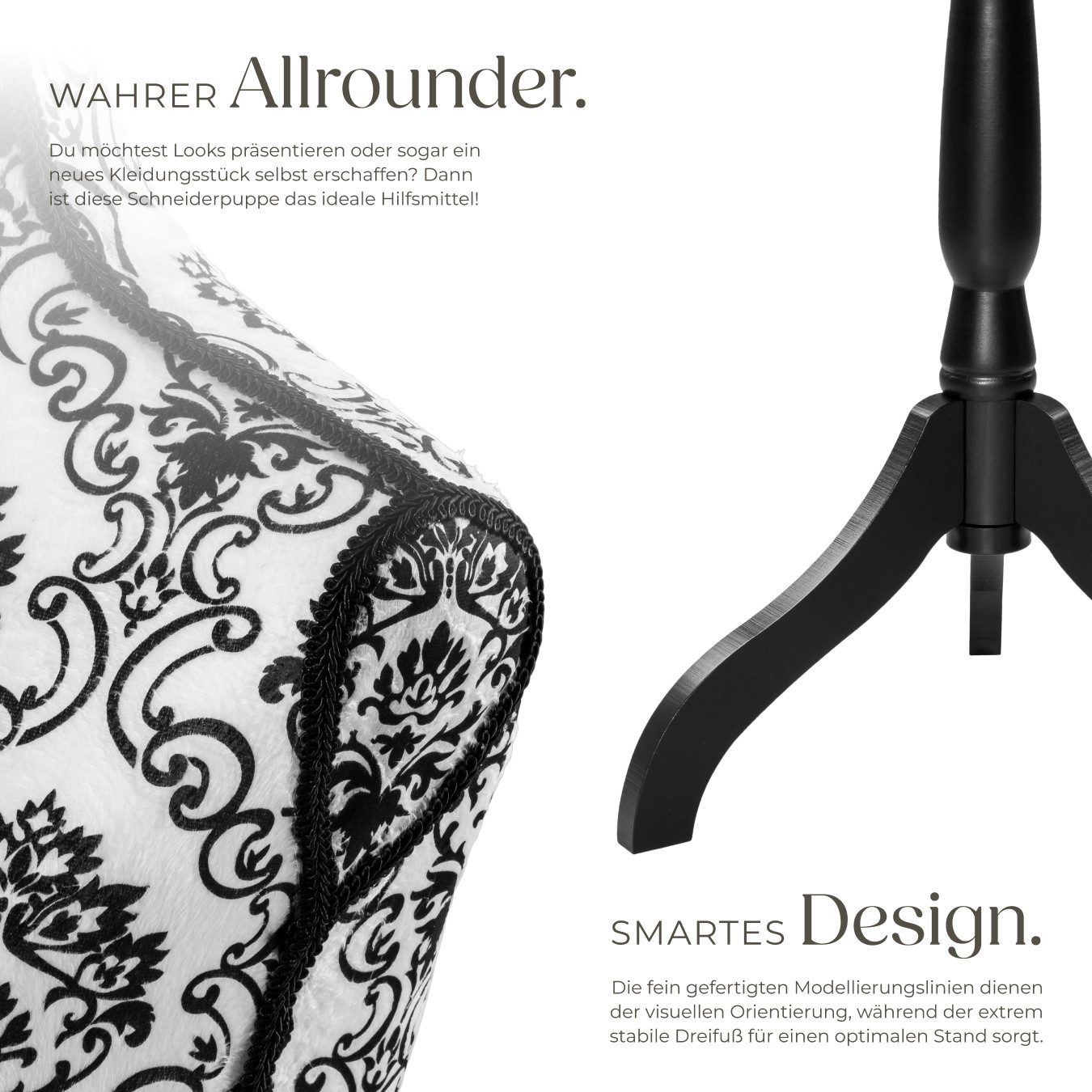 tectake Schneiderpuppe Damenbüste, Torso